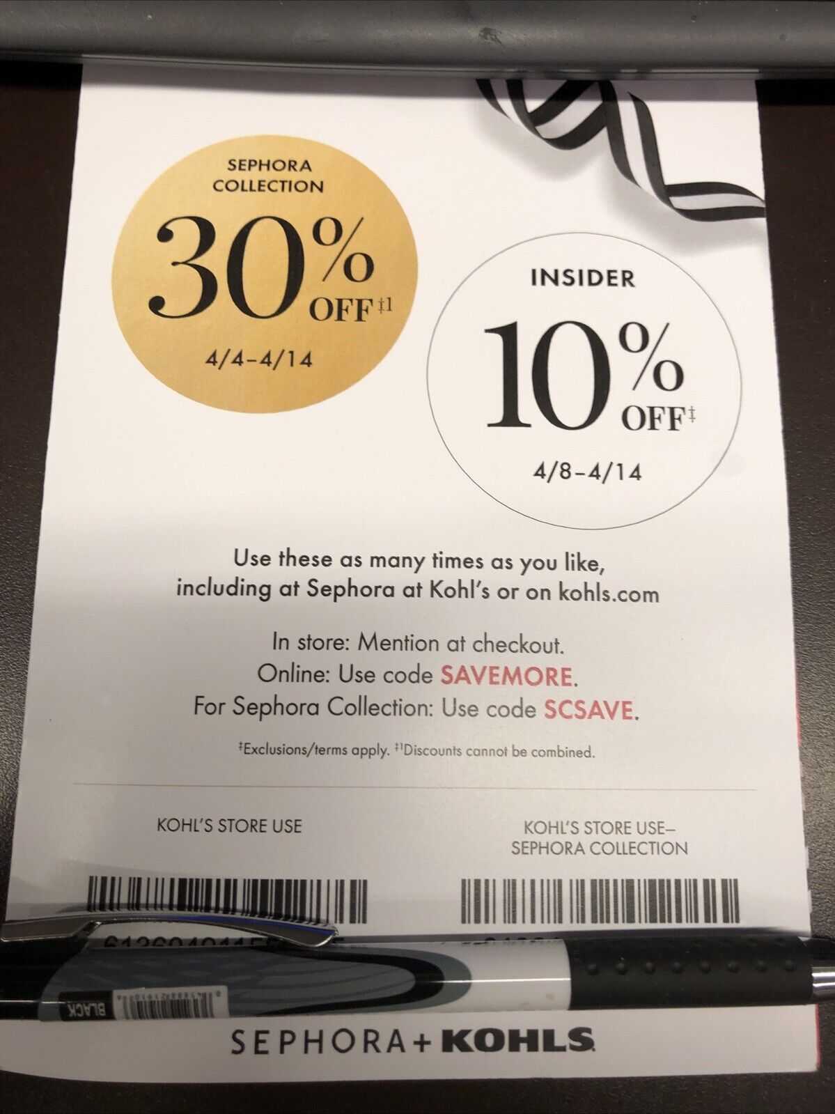 Sephora Coupons. Sephora at Kohl's, Exp. 4/14/25. Not A Gift Card