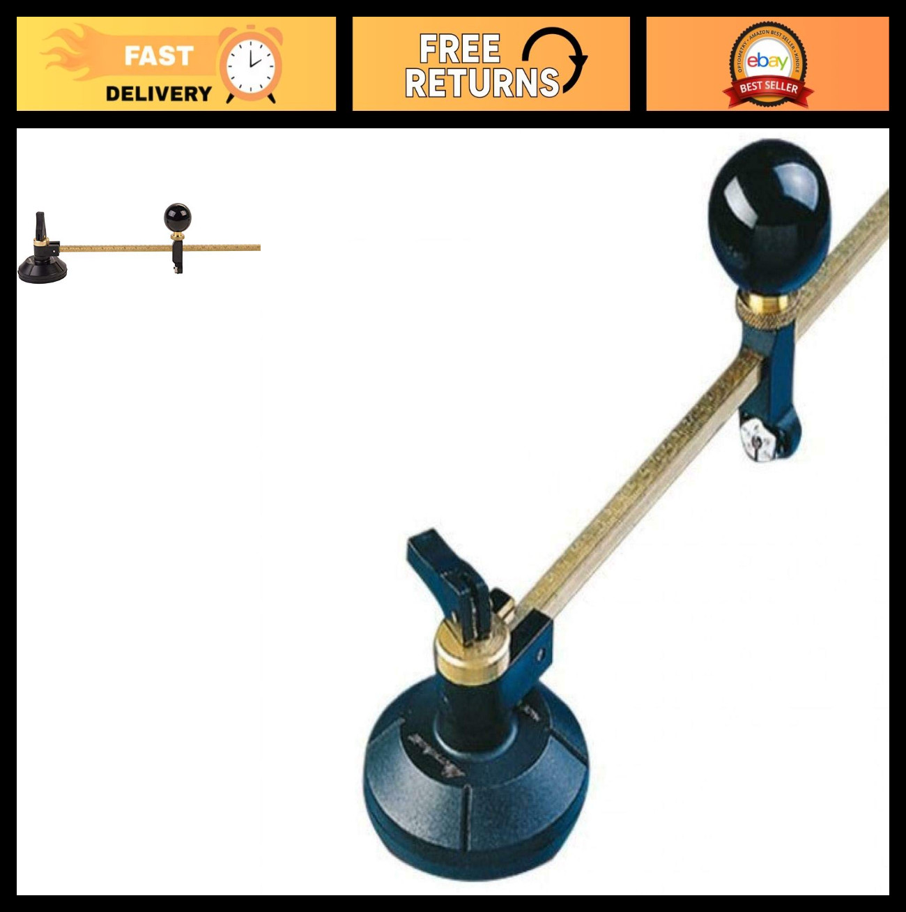 24" Glass Circle Cutter - Precision Tool for DIY Projects, Crafts & Home Use