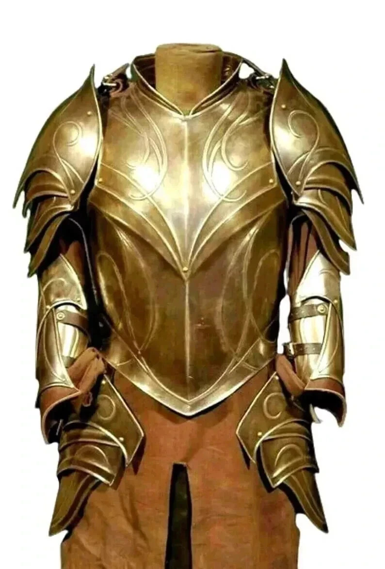 Medieval LOTR Elven Armor Wearable Lotr Half Body Armor suit Steel Halloween