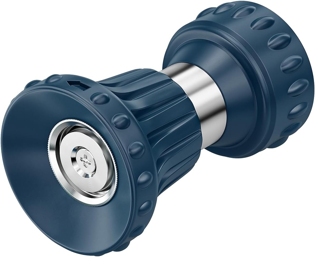 FANHAO Fireman Style Garden Hose Nozzle, Heavy Duty High Pressure Adjustable Spr