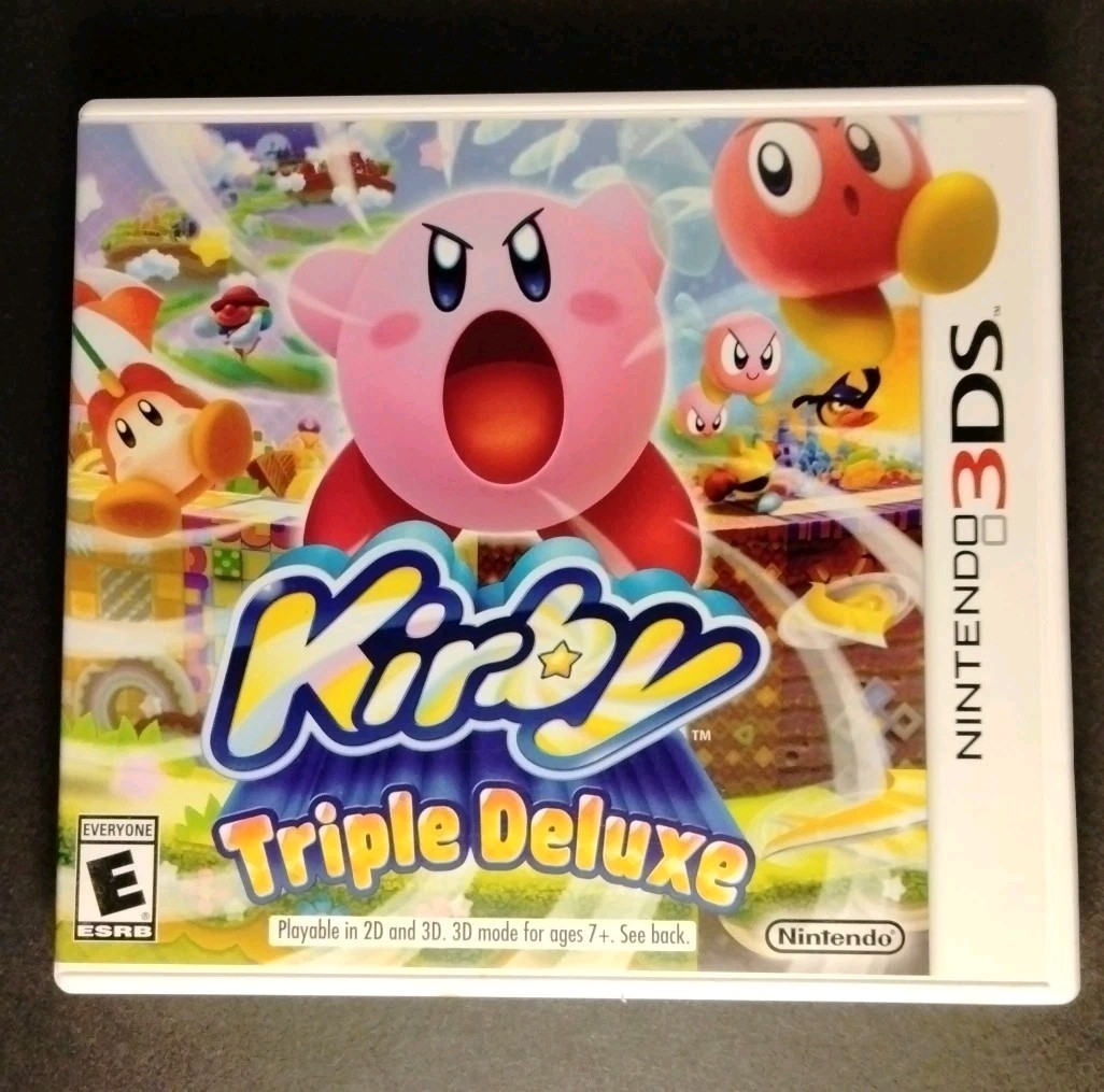 Kirby Triple Deluxe Nintendo 3ds Authentic Original Case Box Artwork ONLY