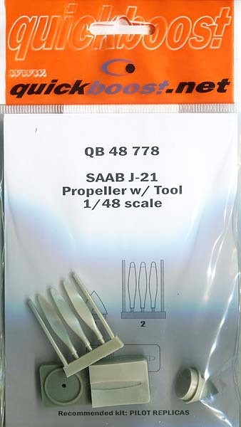 QUICK BOOST 48778 1/48 SERVE J-21 PROPELLER WITH JIG (FOR PILOT REPLICAS)