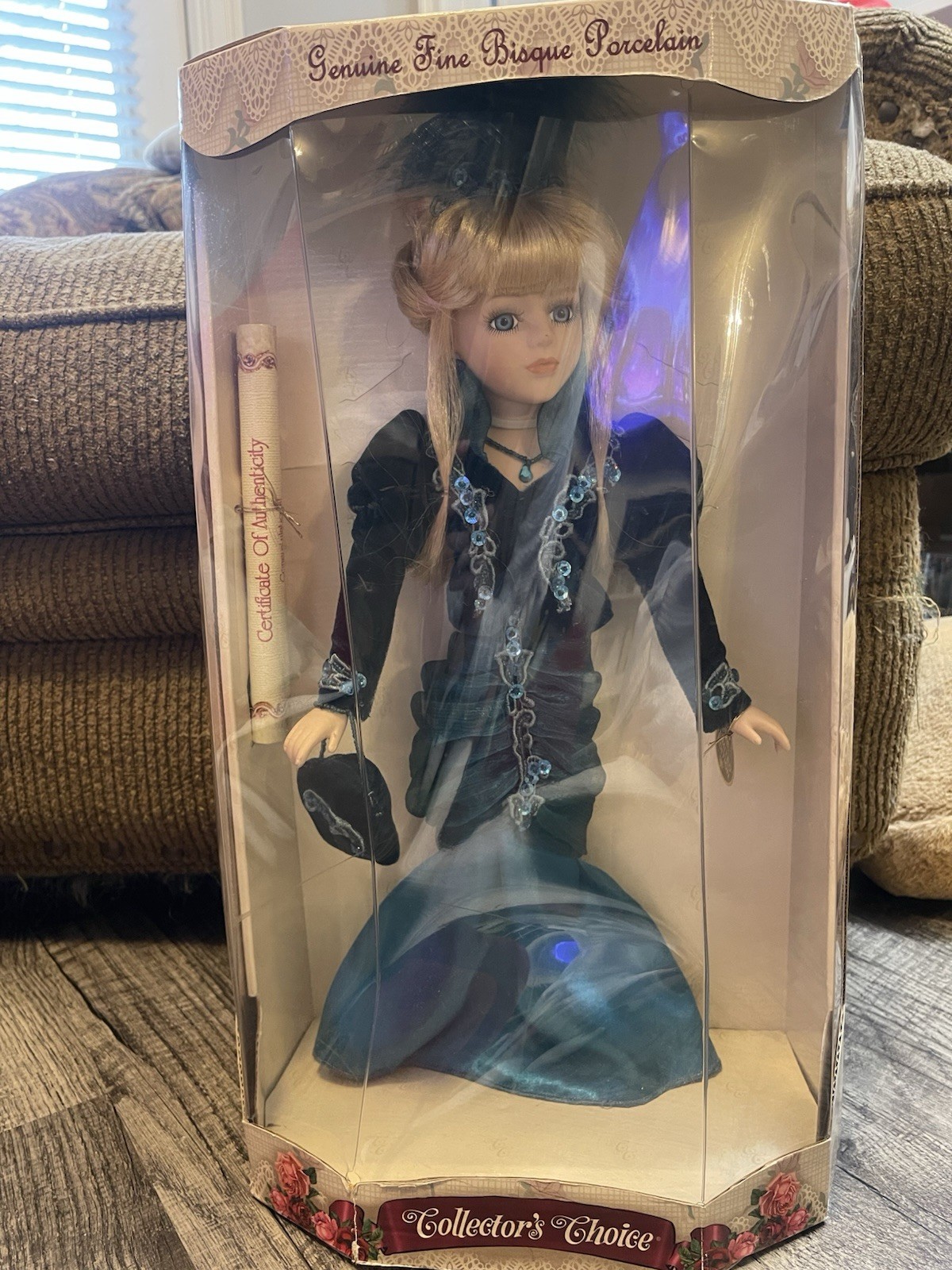 RARE NIB Collector's Choice Limited Edition Genuine Bisque Porcelain Doll 