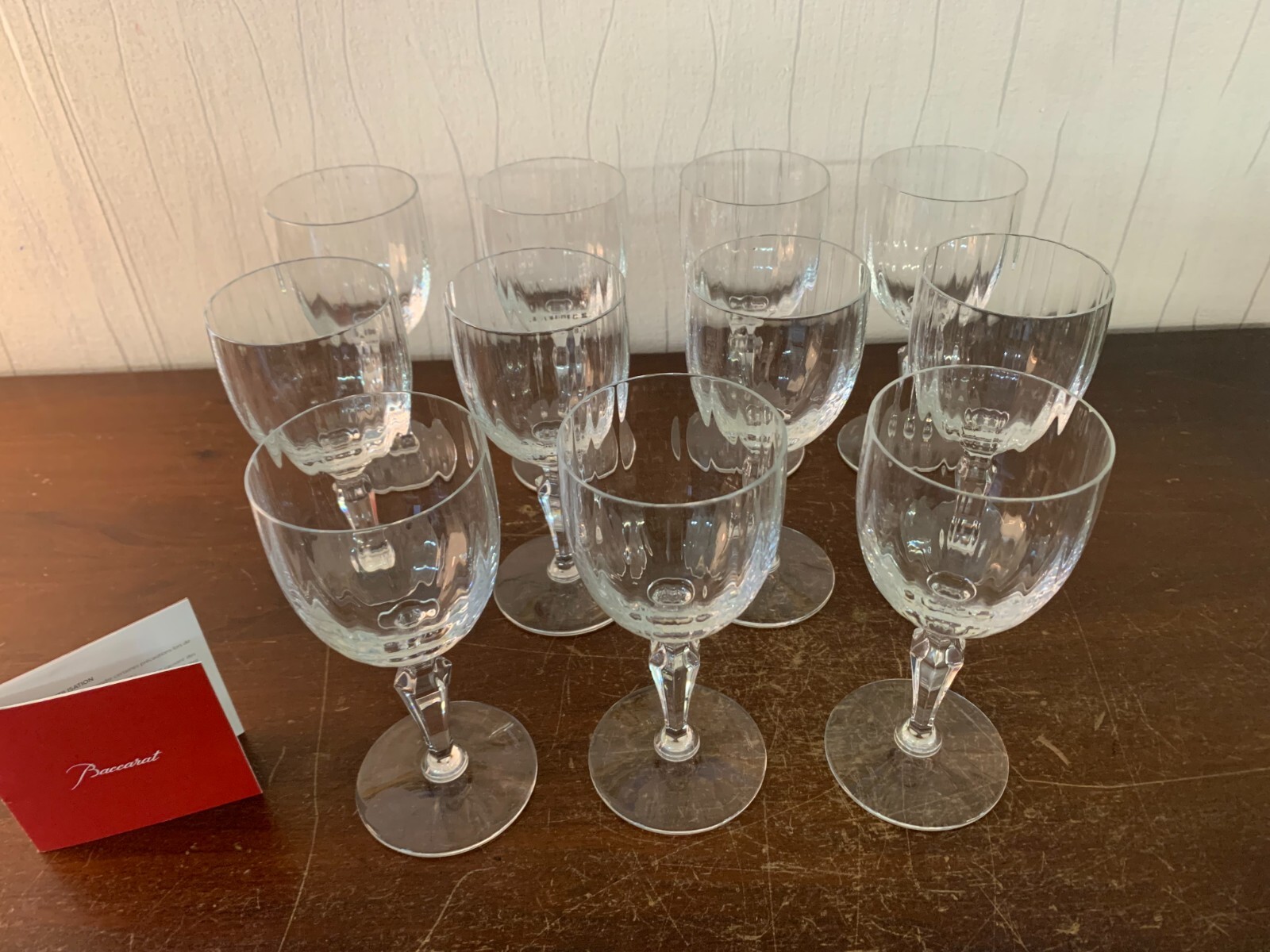 1 Water Glass Model Naples Crystal BACCARAT H: 16.5 Cm (Price Per Unit)