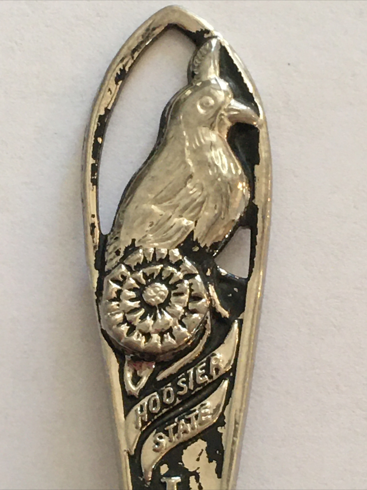 Vintage Souvenir Spoon US Collectible Hoosier State Indiana