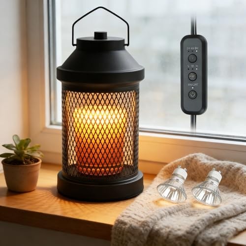 Candle Warmer Lamp - Electric Candle Warmer with Timer & Dimming Function, Grid