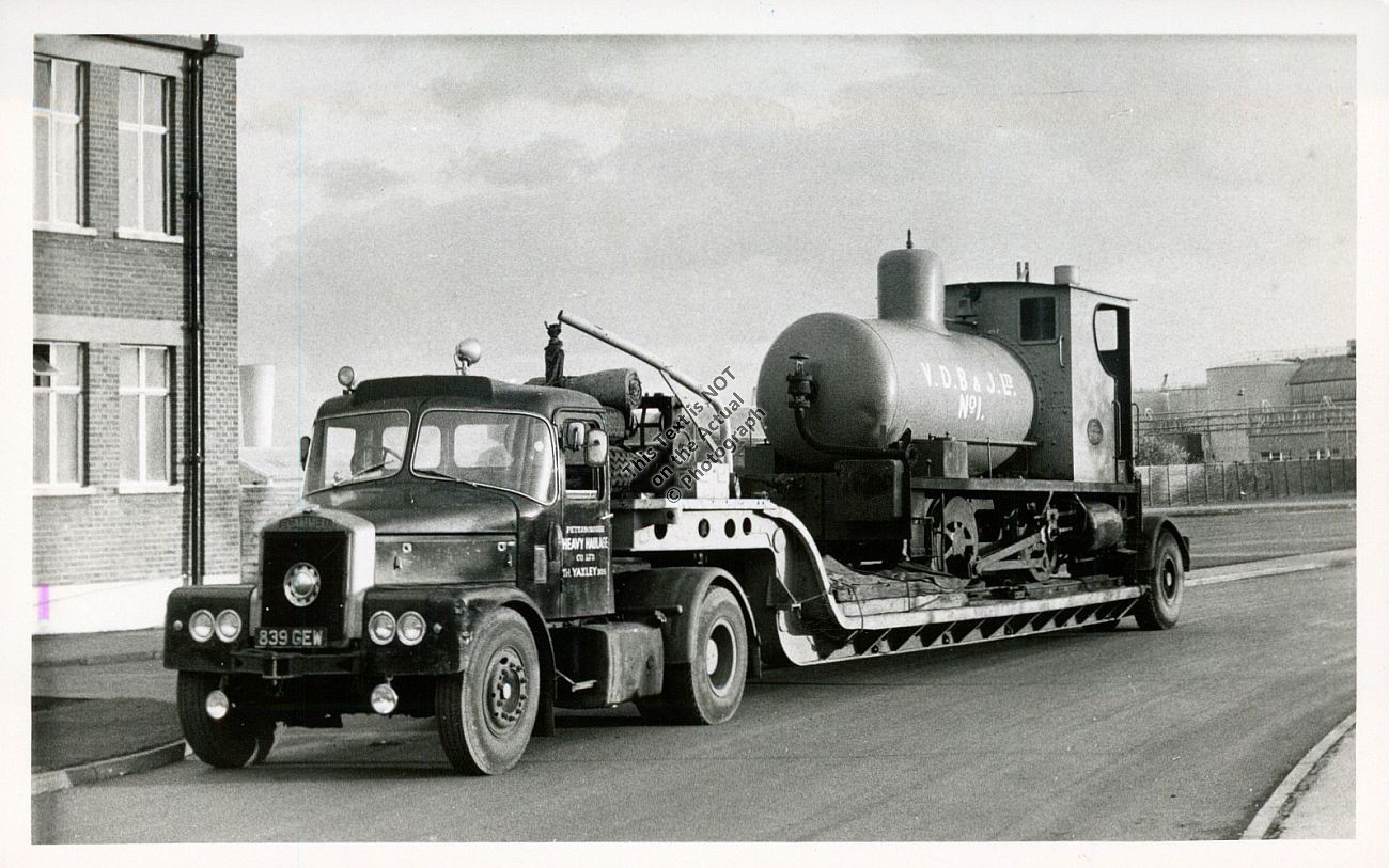 1968 AB 1492 Van Den Bergh PURFLEET Industrial Locomotive Railway Photograph #9