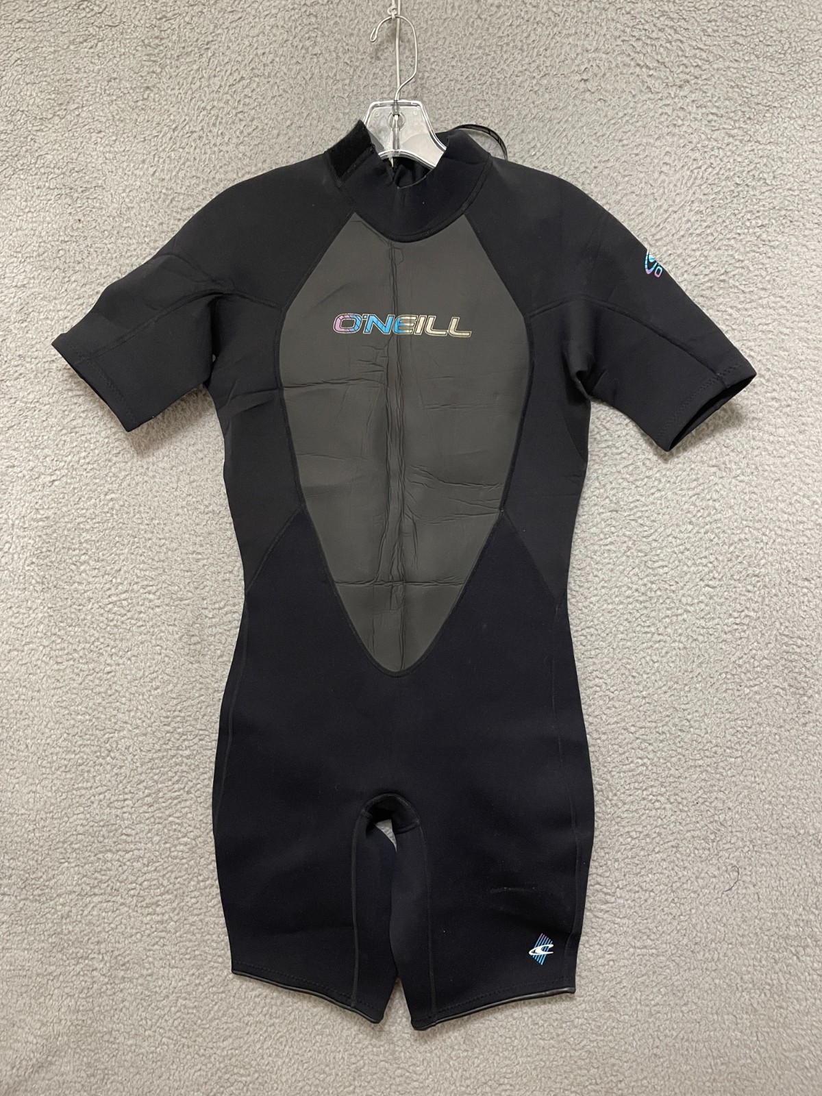 O’Neill Wet Suit Womens Size 12 Black Spring Shorty Reactor 2.1mm