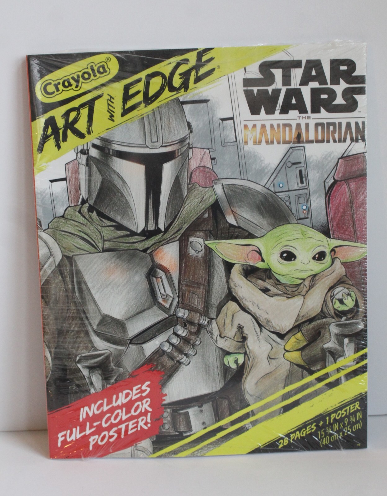 Crayola Art with Edge Coloring Book Star Wars - The Mandalorian - Baby Yoda-New