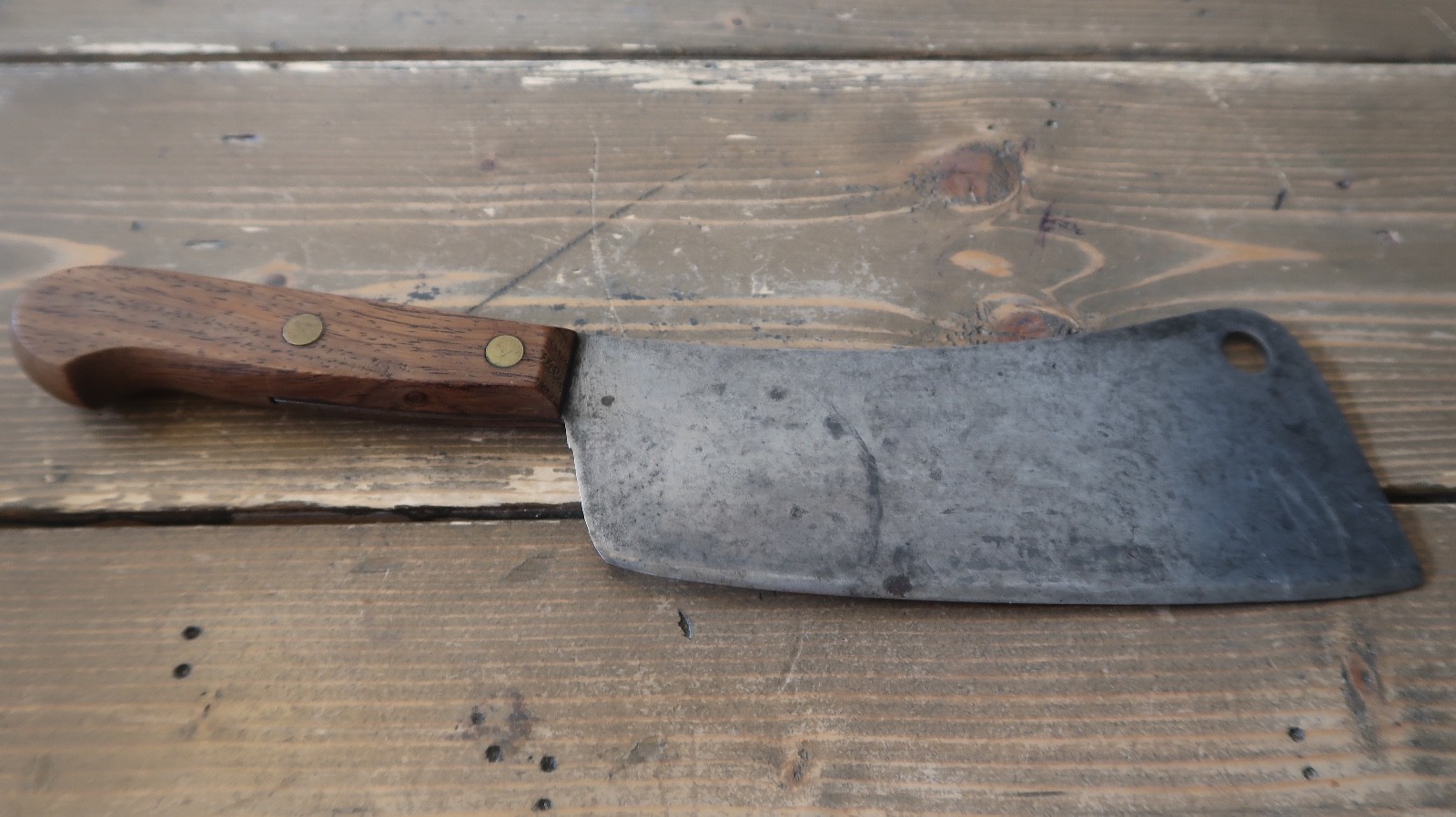 Antique Butch Knife Beautiful PATINA 12" with 7" Blade