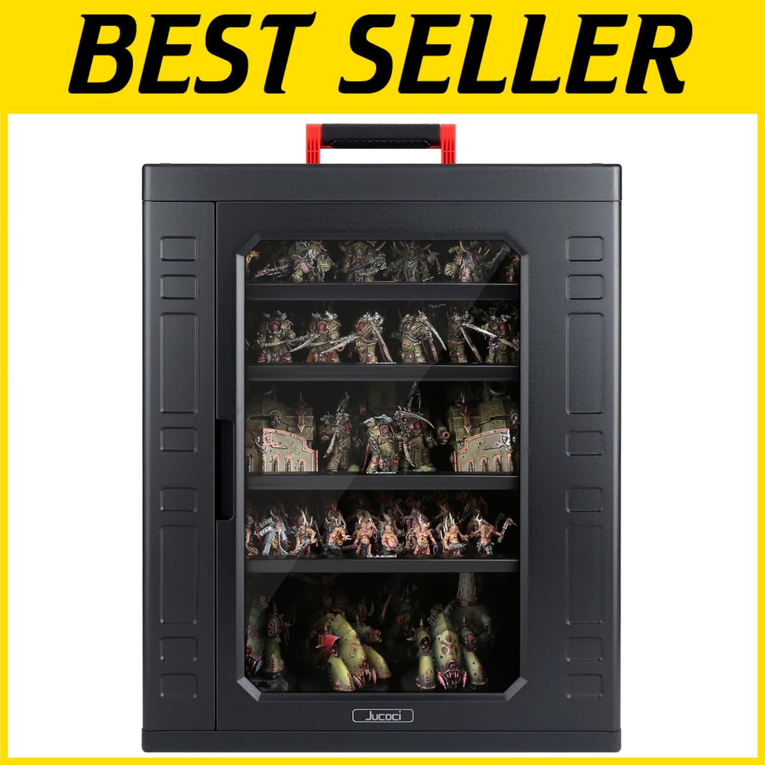 Compact Miniatures Storage Solution with Adjustable Height