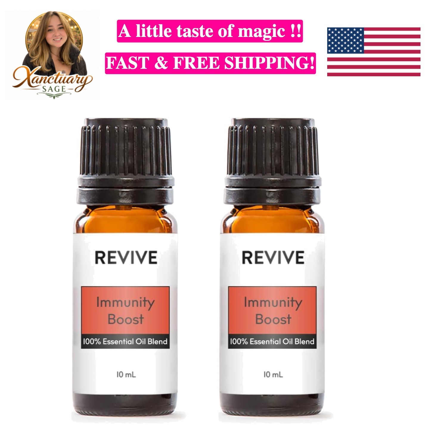 Immunity Boost Essential Oil Blend 2 Pack by - 100% Pure Therapeutic Grade, f...