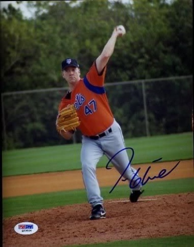 Tom Glavine New York Mets Psa/dna Signed 8x10 Photo Certed Autograph Authentic 