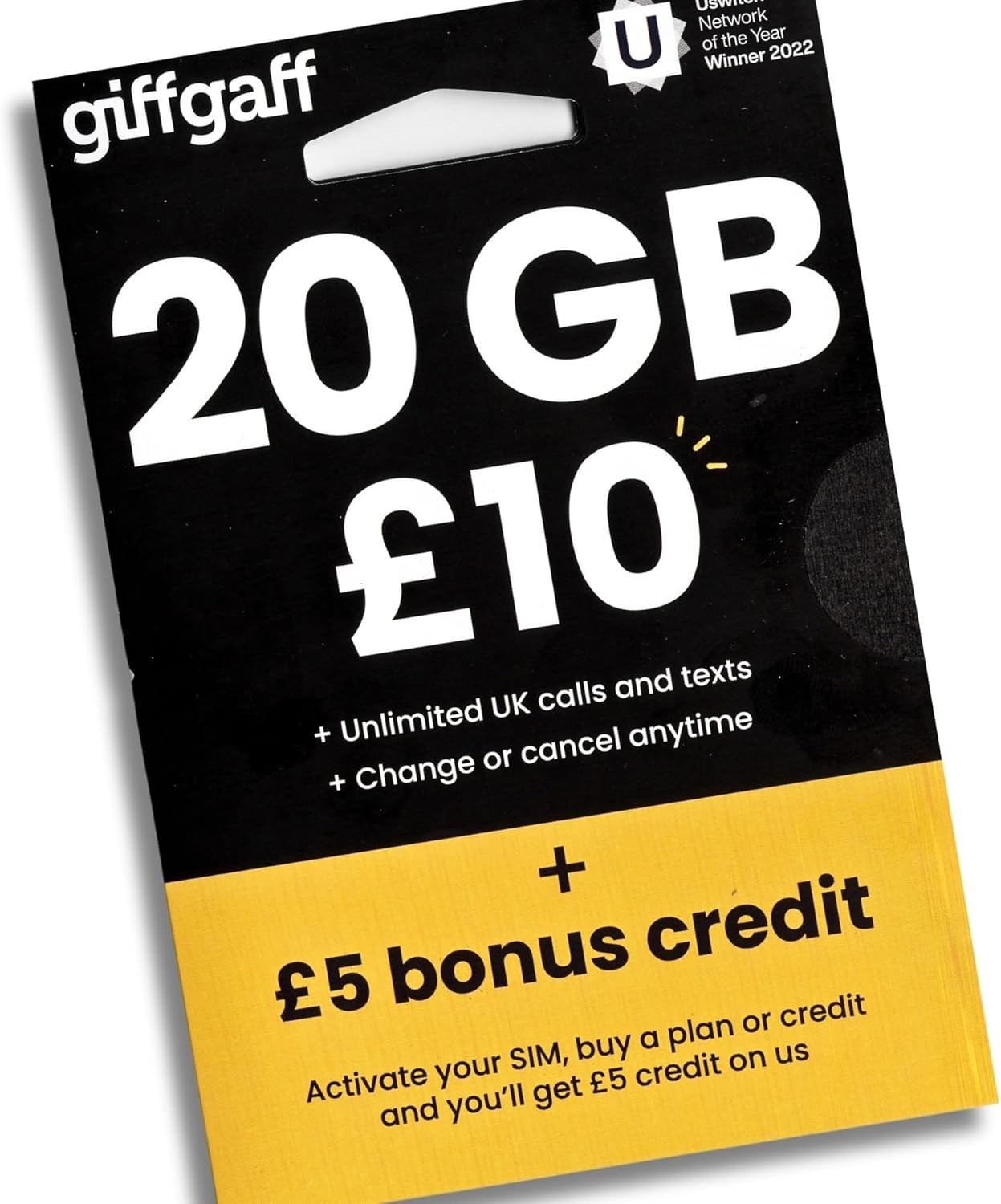 United Kingdom PAYG SIM Card for Visiting UK & Europe w/ 5￡Bonus, Activate While