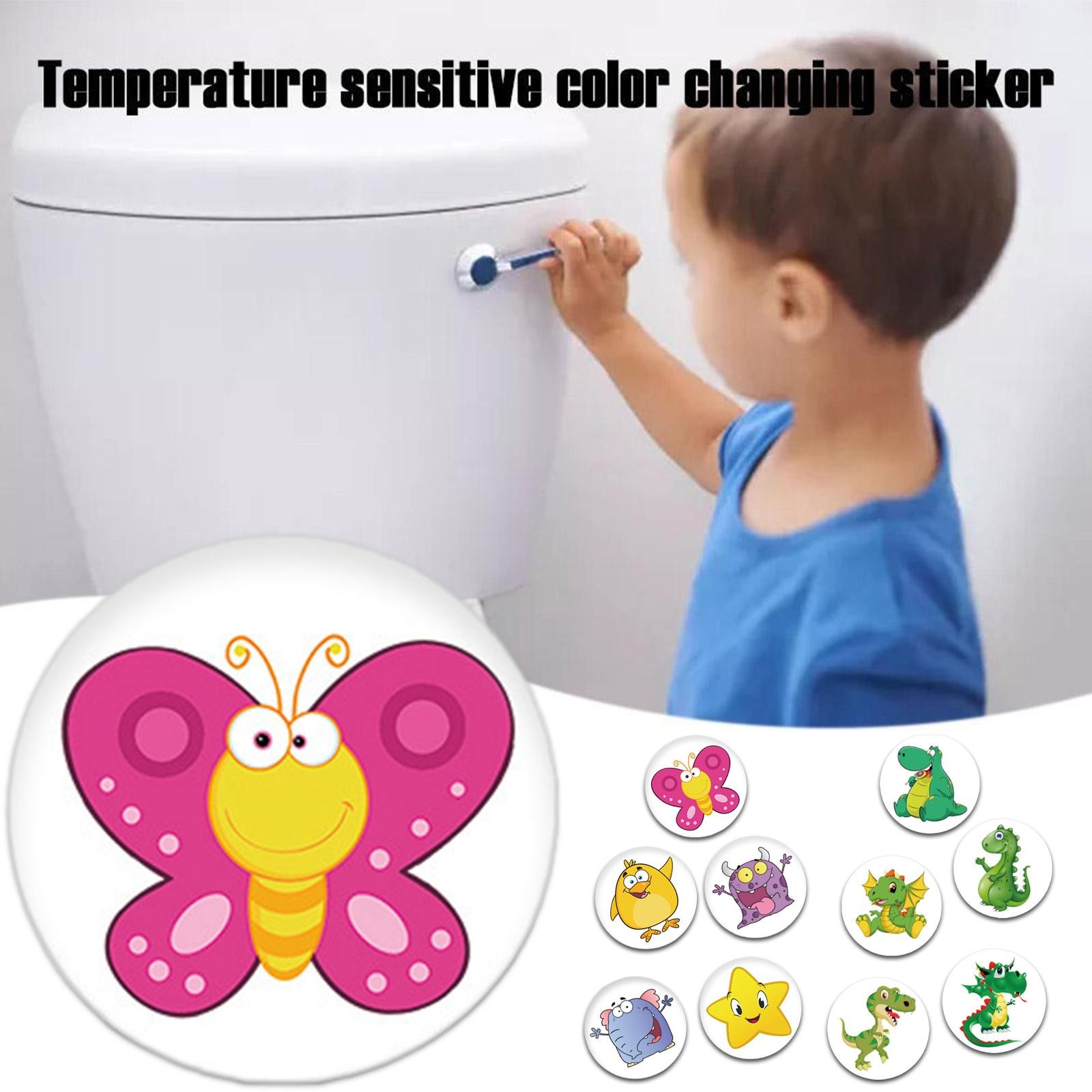 5x Potty Training Magic Sticker | Potty Training Toilet Color Changing ♒ T1N4