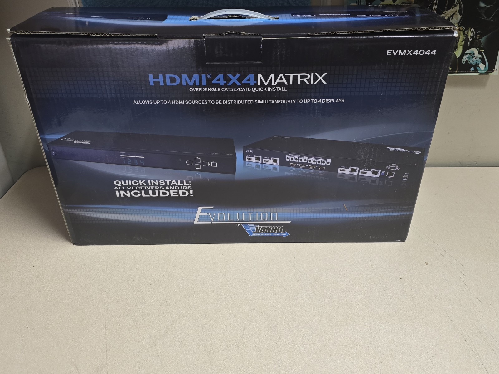 Vanco Evolution 4x4 HDMI Matrix Switcher Kit w/ Receivers & MORE! EVMX4044