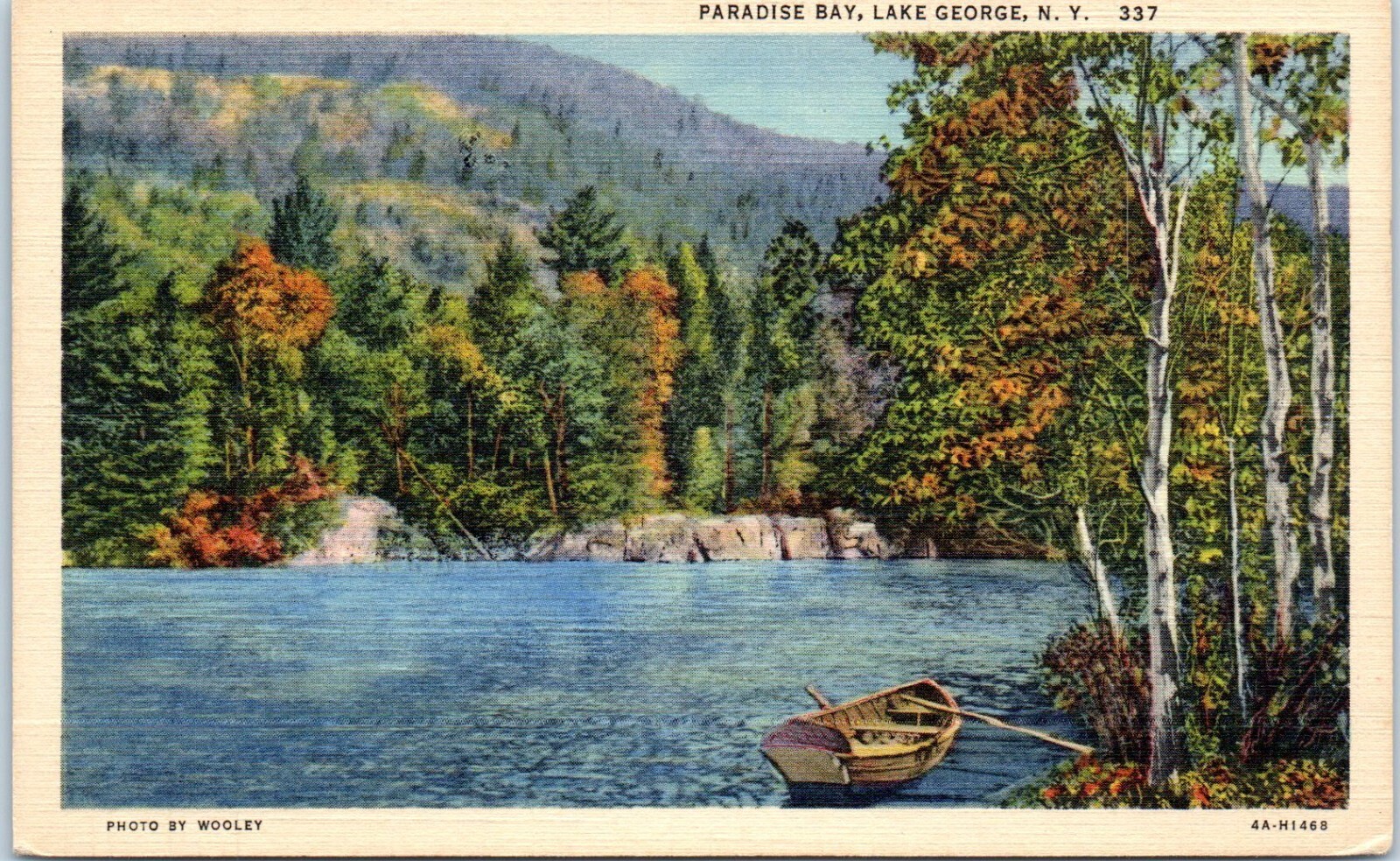 Paradise Bay, Lake George, New York Postcard c1934