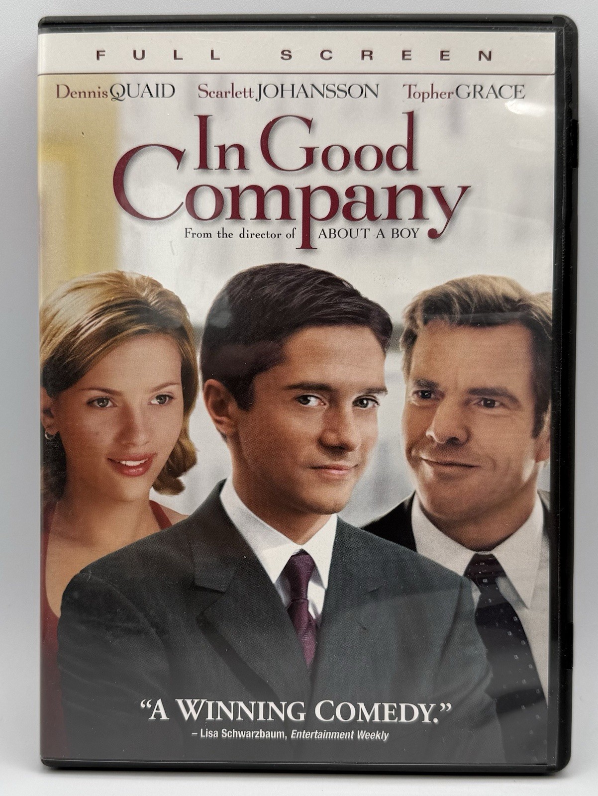 In Good Company DVD Full Screen Dennis Quaid Scarlett Johansson Gopher Grace