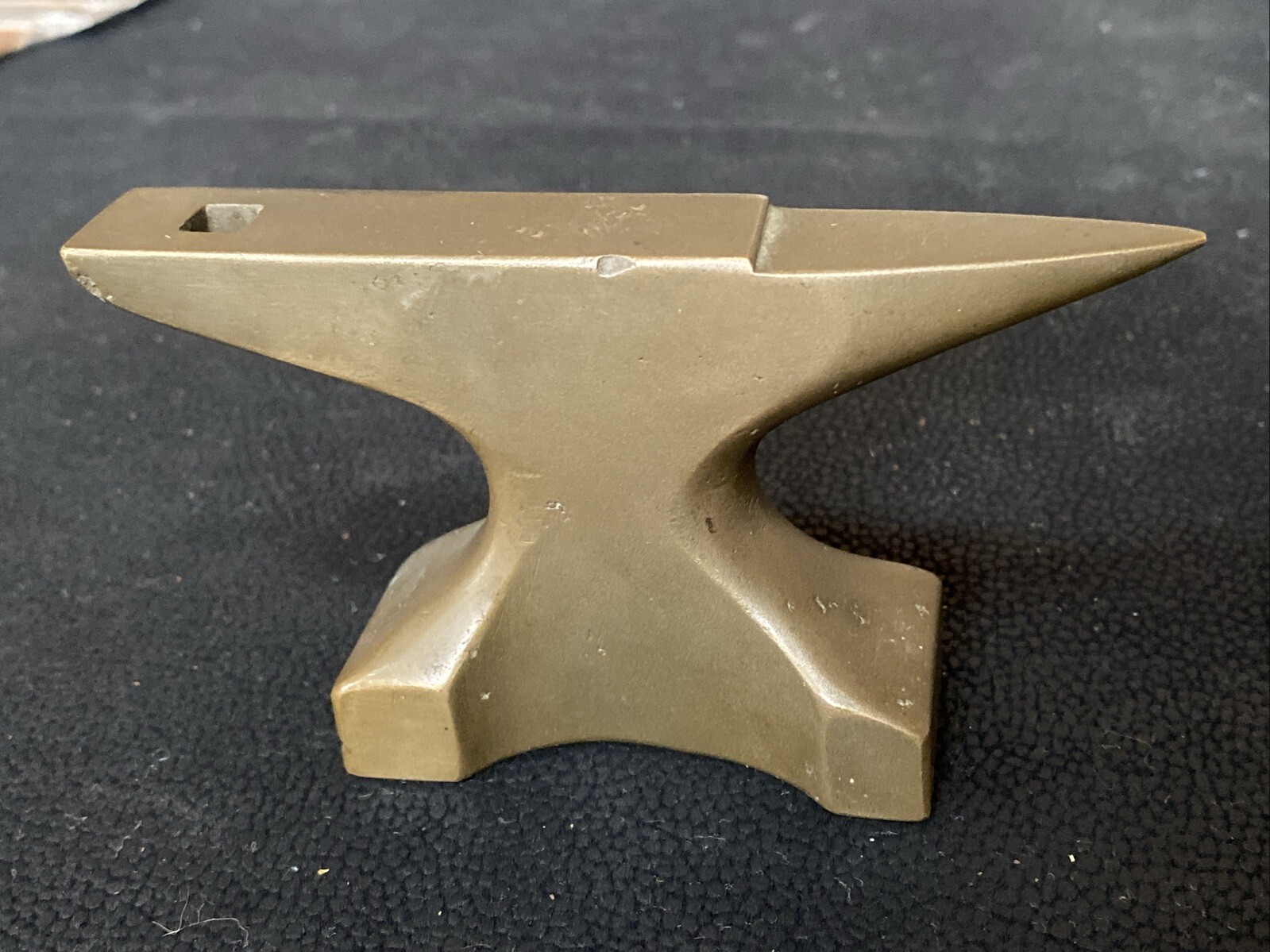 Vtg 4.25” Bronze Mini Anvil Jewelry Tool Antique Watchmakers Jewelers Machinist