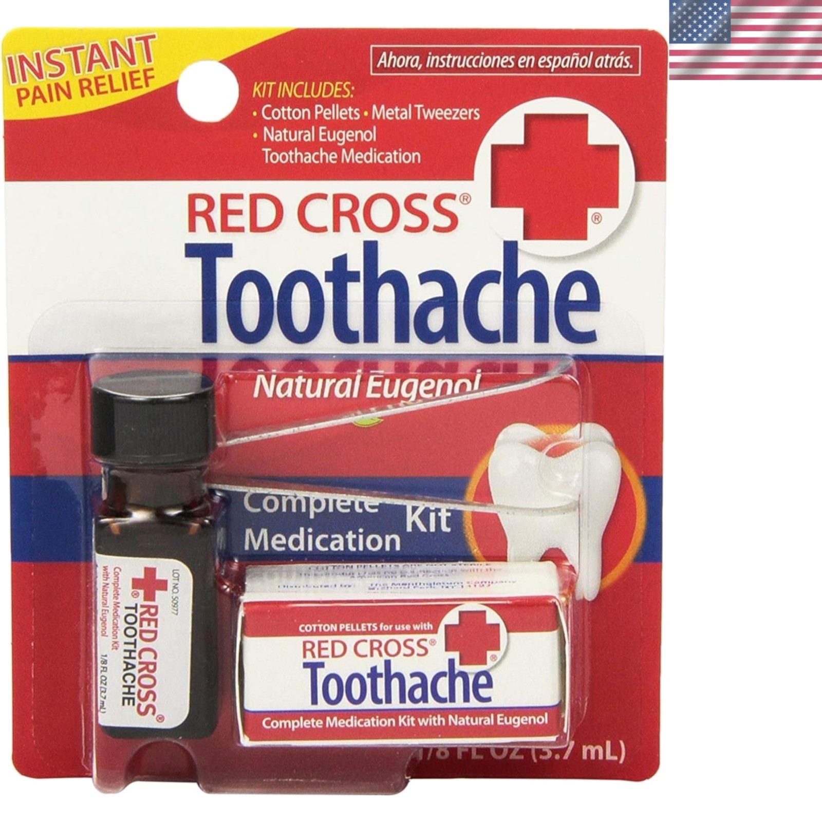 Red Cross Complete Medication Kit for Tooth Pain, 0.125 oz