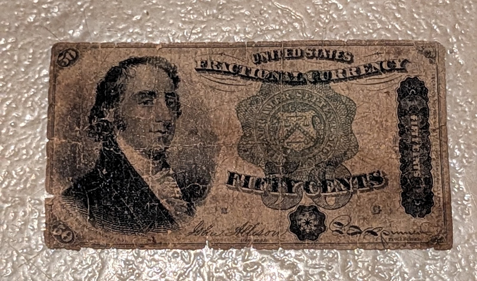 50¢ Fifty Cent Fourth Issue U.S. Fractional Note Bill!!!!!!