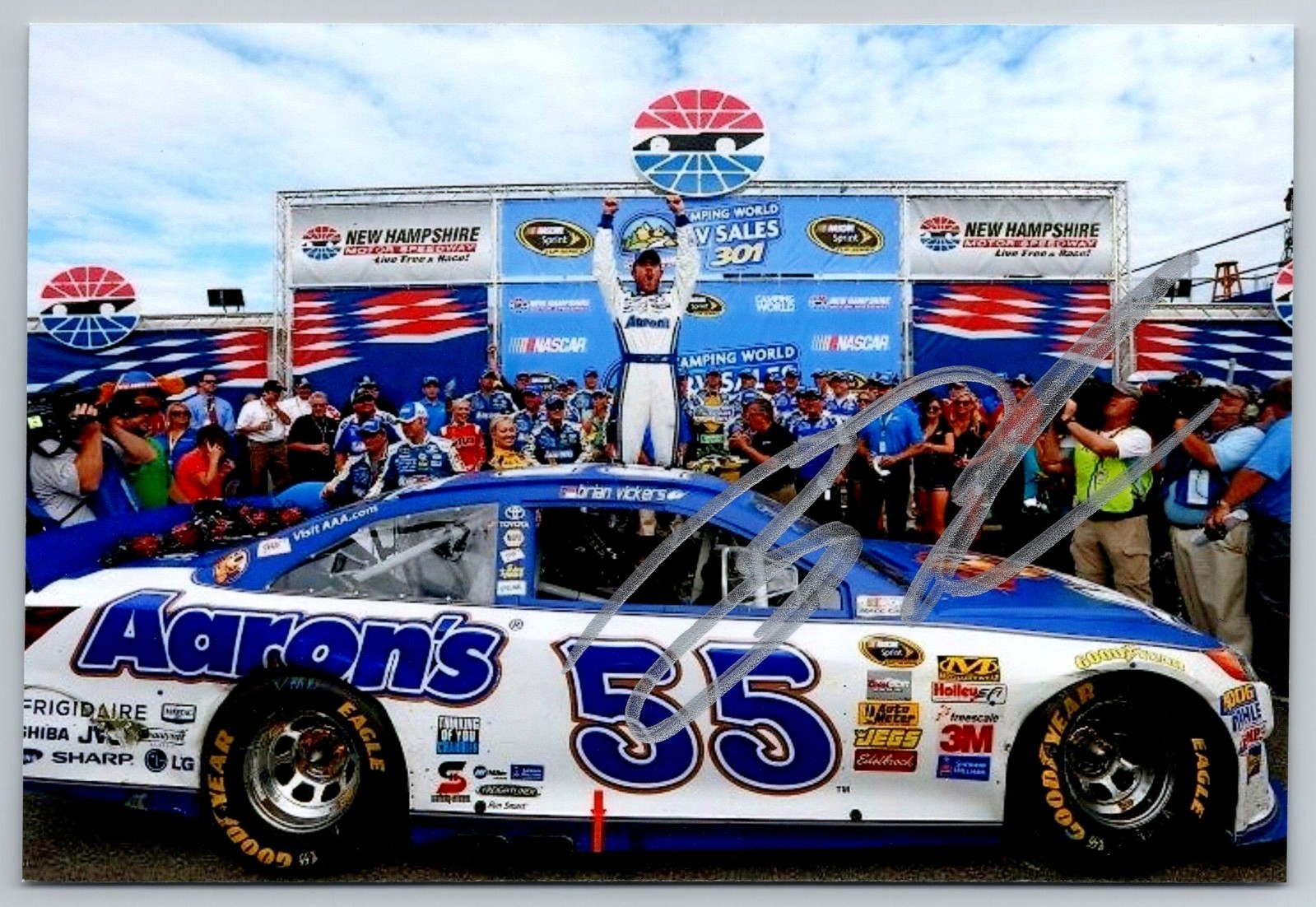 Brian Vickers Hand Signed Autograph 4 x 6 Photo - Auto Racing