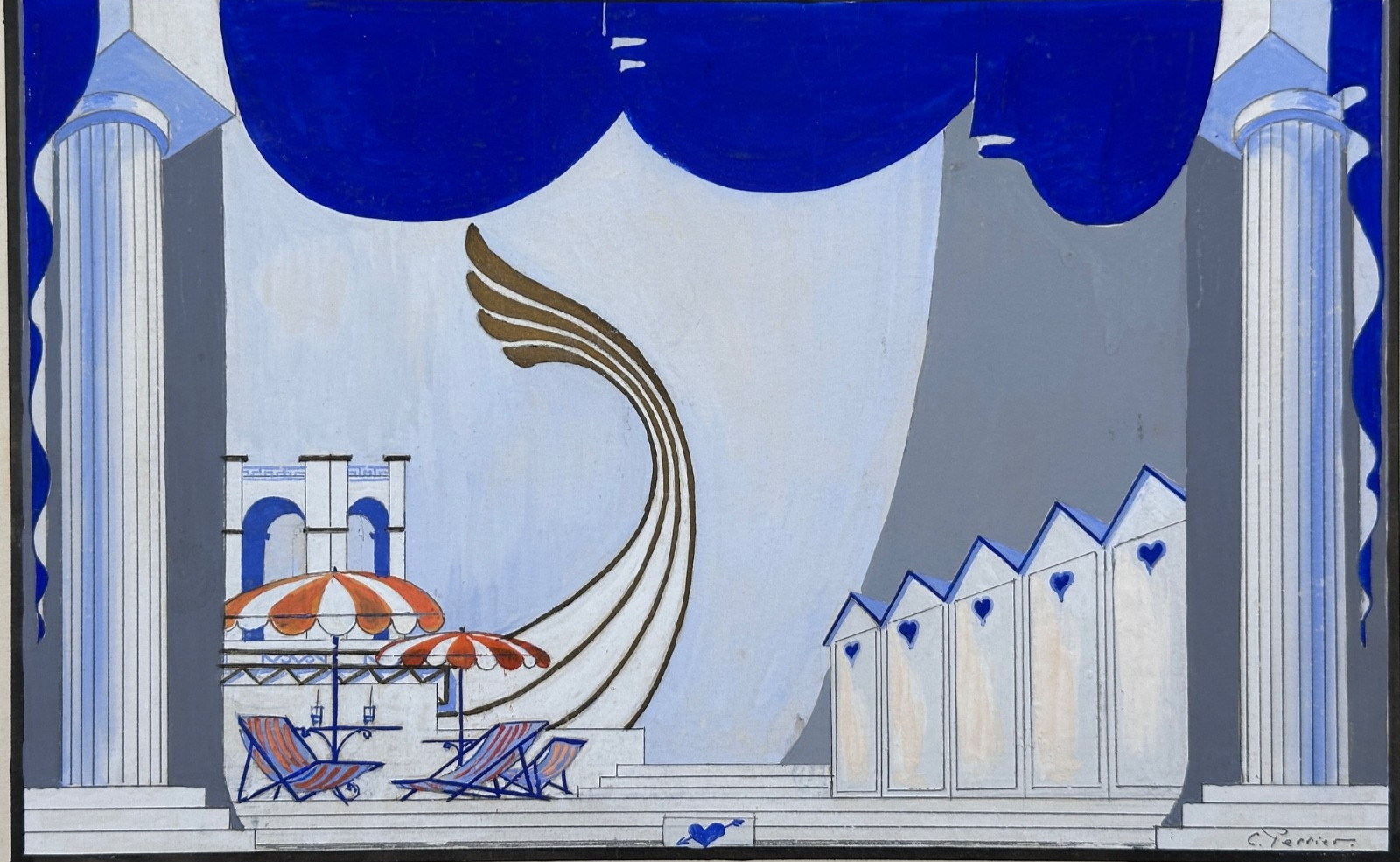 Claude Perrier La Belle Hélène- Opera Offenbach Project Pattern Theatre Beach