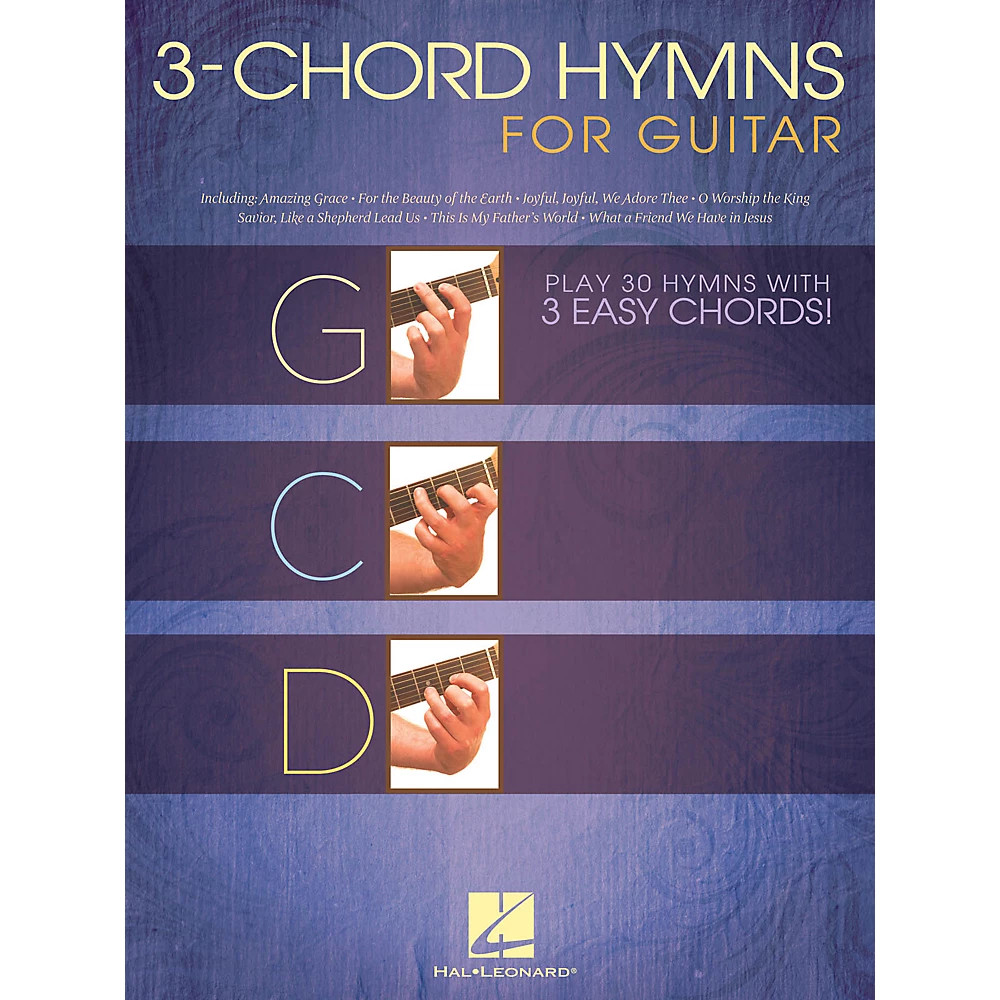 Hal Leonard 3-Chord Hymns For Guitar Play 30 Hymns 3 Easy Chords guitar songbook