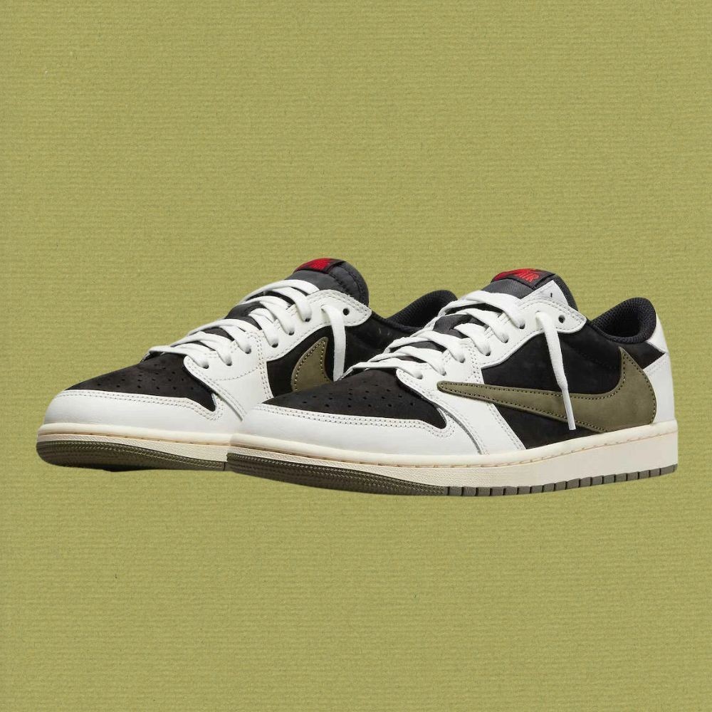 Jordan 1 Low Travis Sc0tt Olive Men's All Size US 7-12