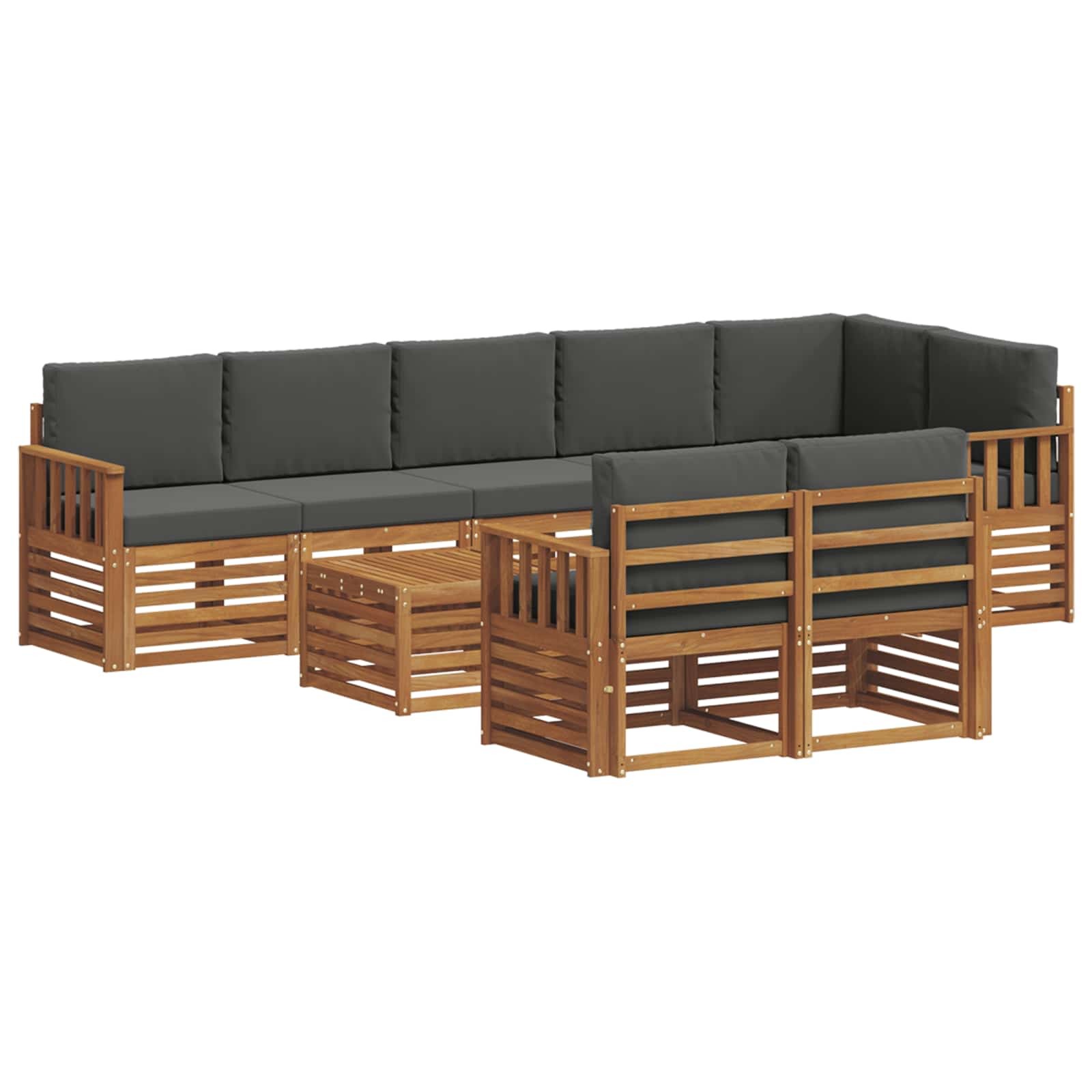 Sofa Sets Solid Acacia Wood Outdoor Furniture Garden Patio Sectional vidaXL
