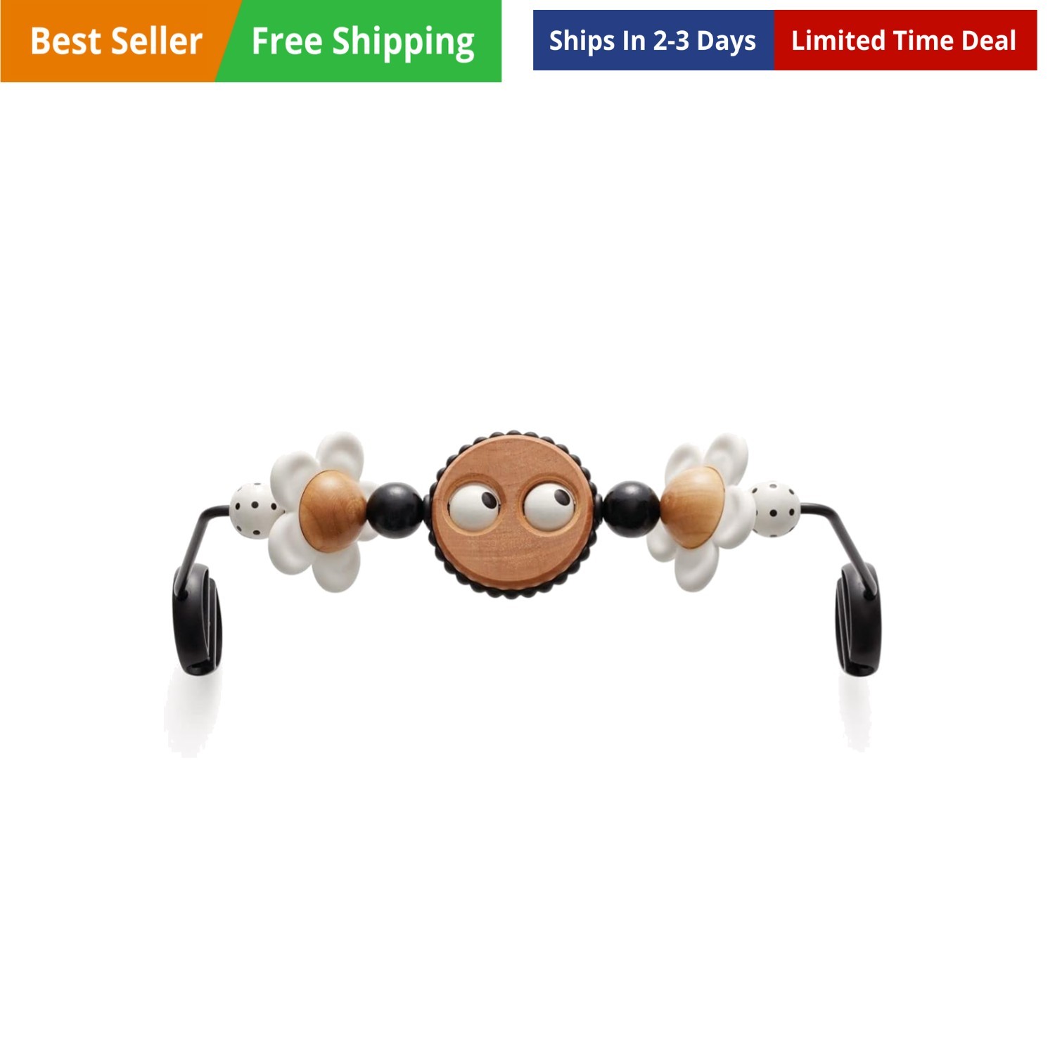 Toy for Bouncer, Googly Eyes Black & White