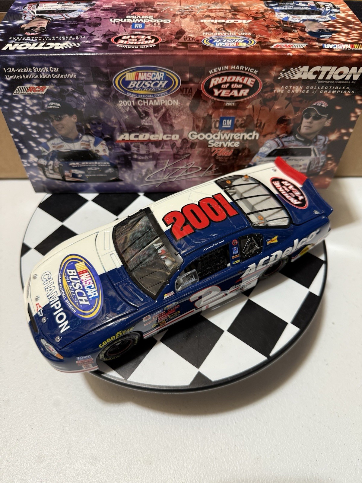 Kevin Harvick #29 GM Goodwrench & #2 ACDelco 2001 GM DEALERS 1/24 Nascar Diecast