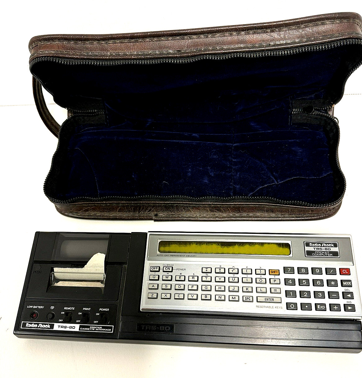Radio Shack Vintage TRS-80 Pocket Computer with Printer/Cassette Interface