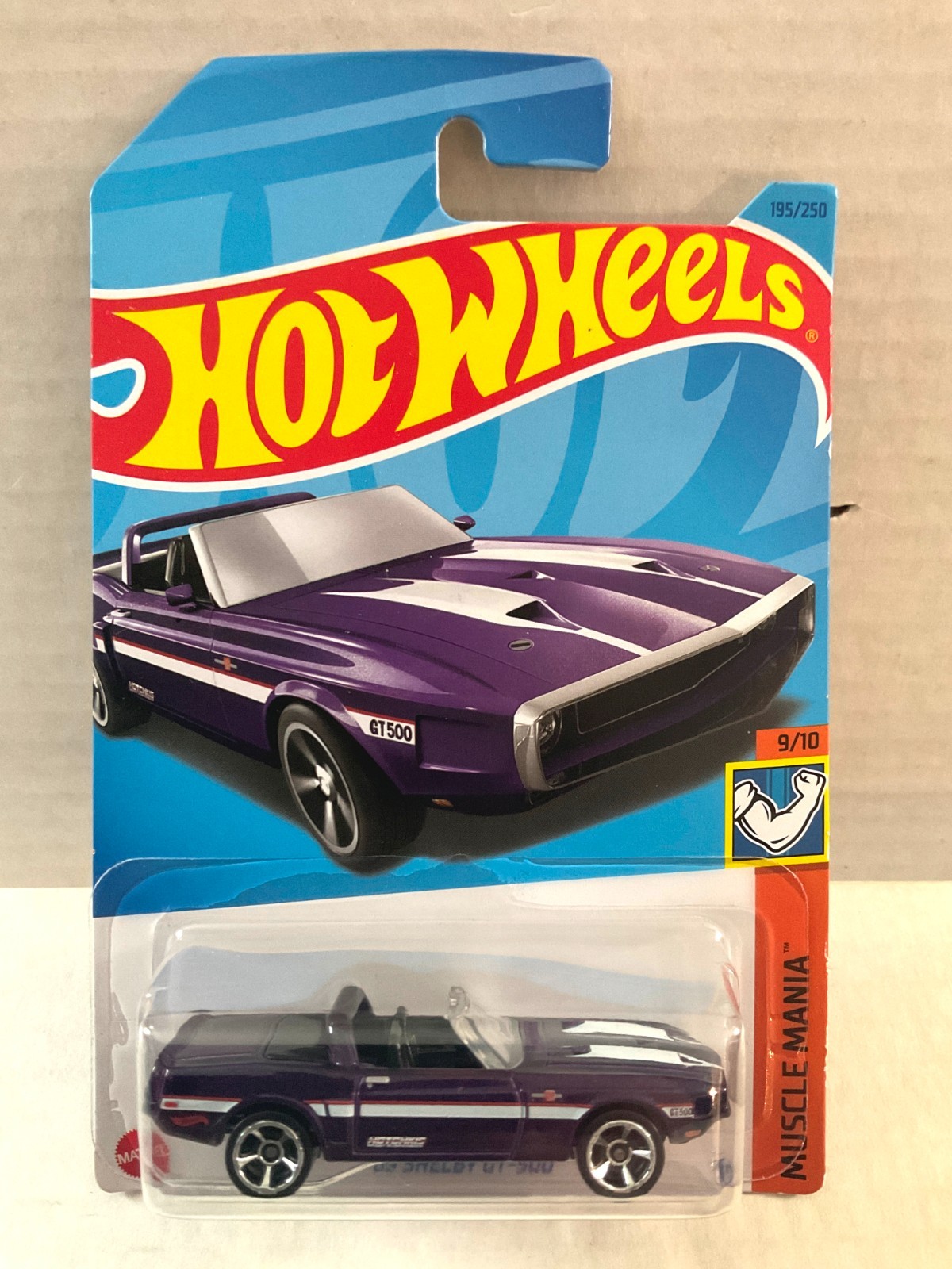 Hot Wheels 69 SHELBY GT-500 - 2023 Muscle Mania #195 - Purple - Mustang