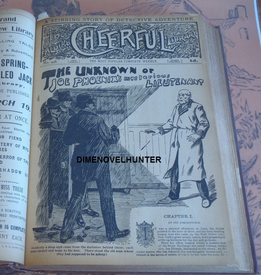 FRANK POWELL JOE PHOENIX 25 ISS ALDINE CHEERFUL LIBRARY #443 -468 DIME NOVEL