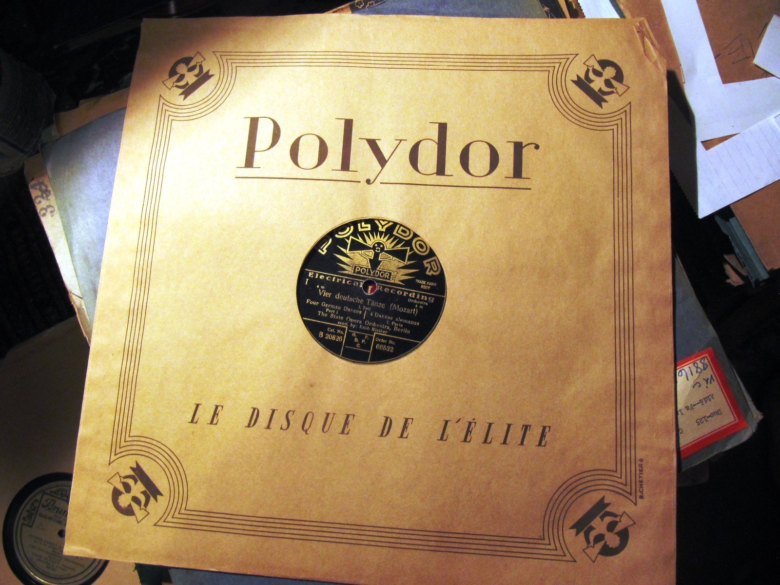 1927 Erich Kleiber BERLIN Mozart Deutsche Tänze Four German Dances POLYDOR 66532