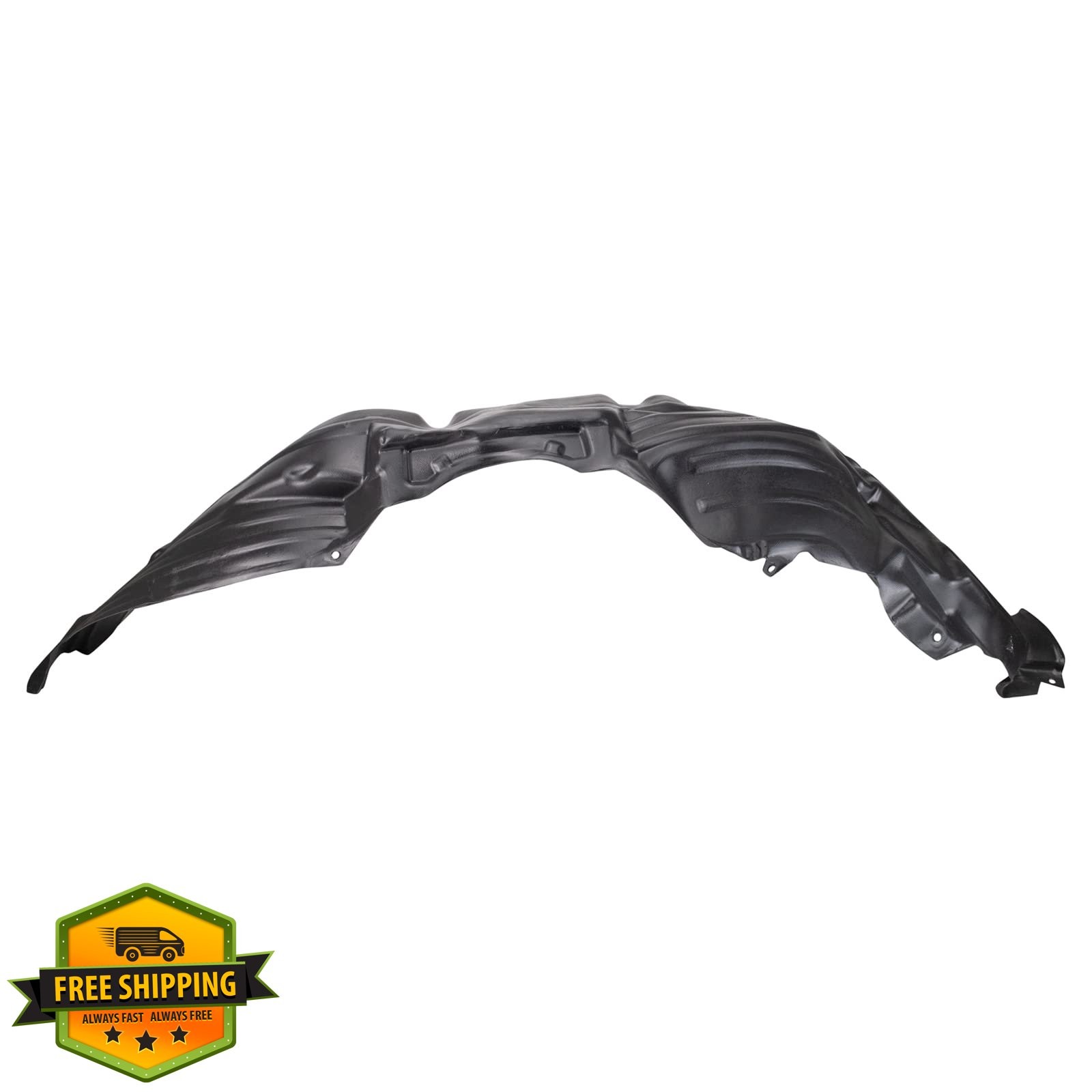 TRQ Toyota Sienna 2015-2020 Front Left Inner Fender Liner Black