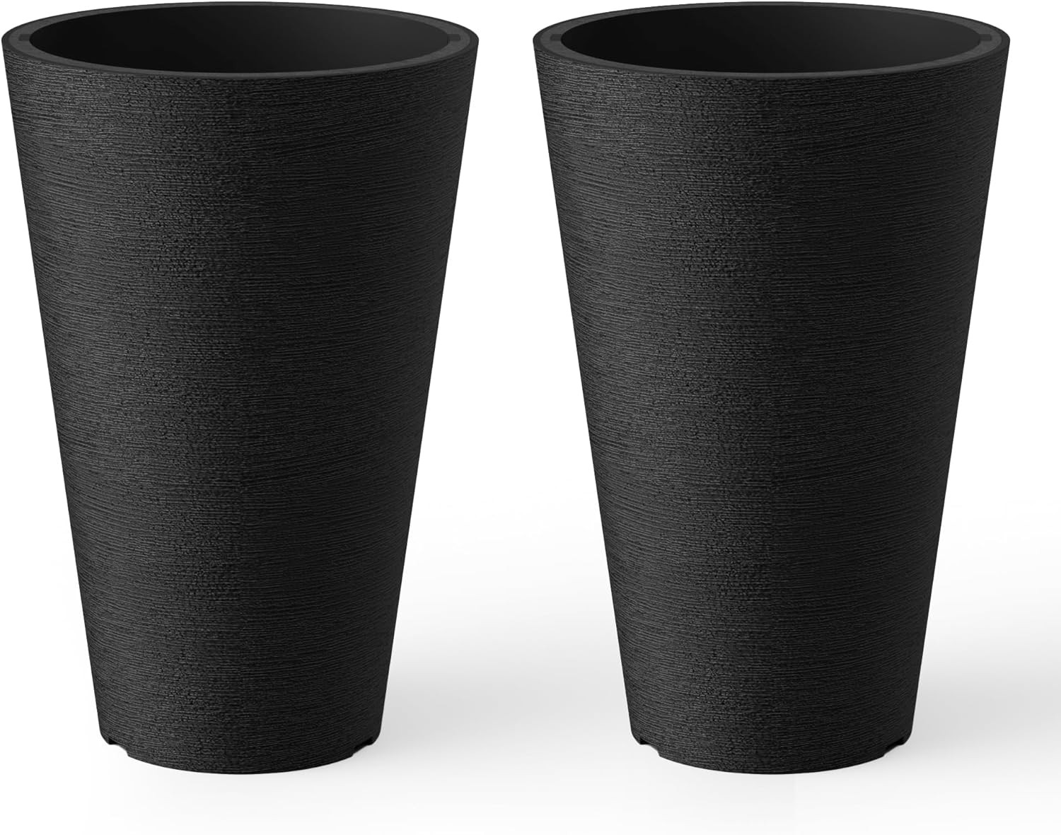 13 Inch Tall Decorative Planter Pots for Outdoor Indoor Garden Patio Front Porch