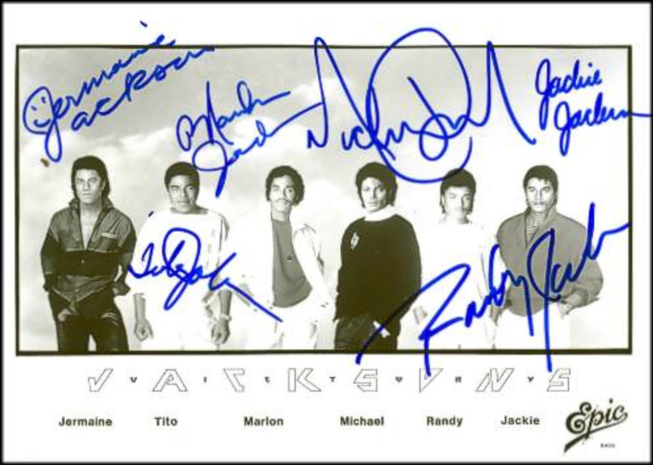 The Jackson 5 8.5x11 Signed Photo Reprint