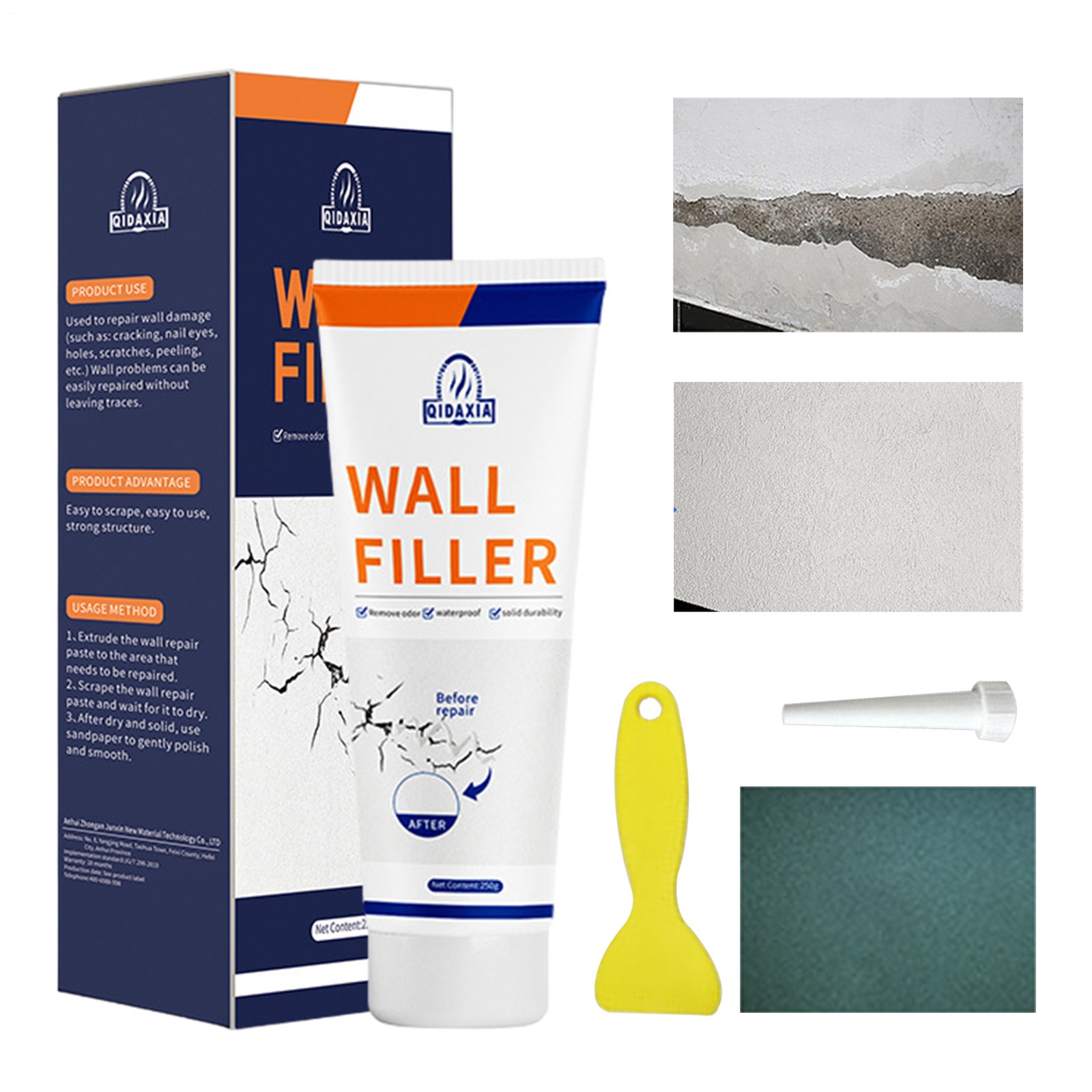 Wall Repair Paste Drywall Repair Kit Wall Mending Agent Wall Hole Filler Repair