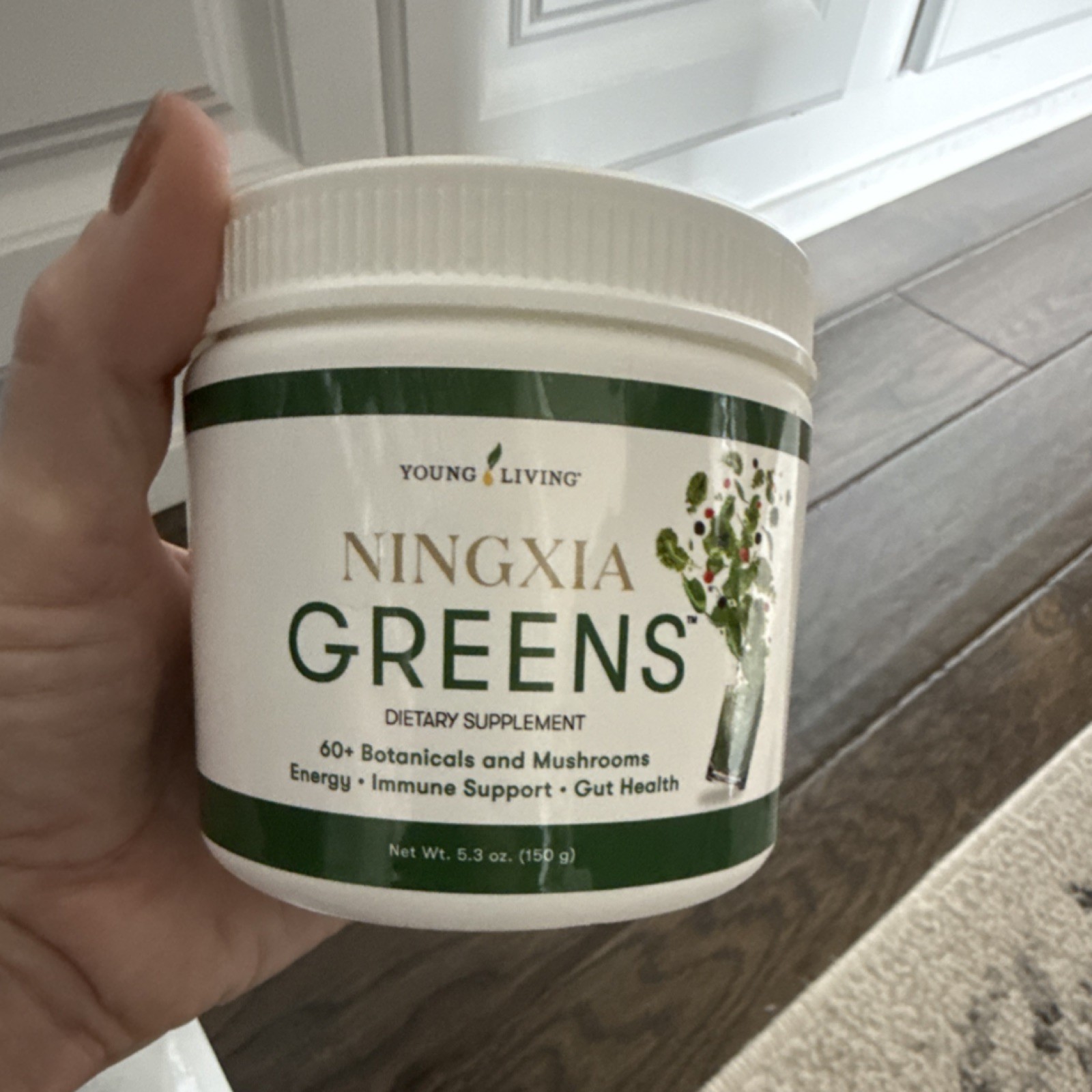 Young Living NingXia Greens Powder 5.3 oz Botanicals Mushrooms Energy Immune Gu…