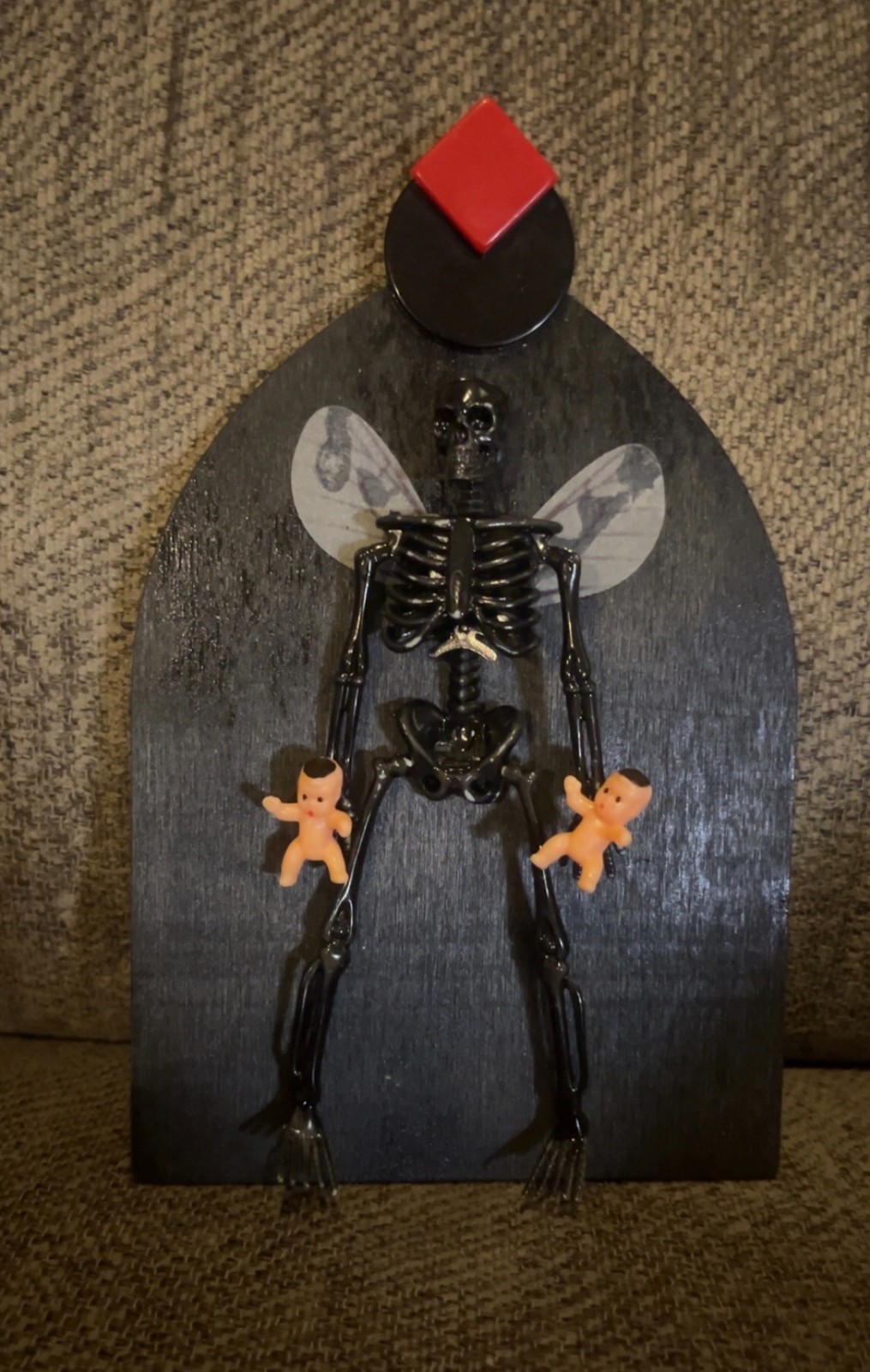 Baby Fairy Oddity Plaque Wall Decor Weird OOAK Sideshow Gaff