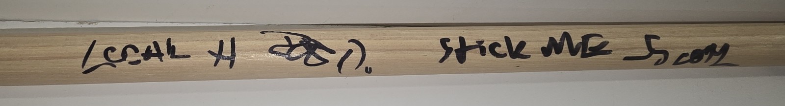 Local H Autograph Drumstick Scott Lucas Joe Daniels Auto