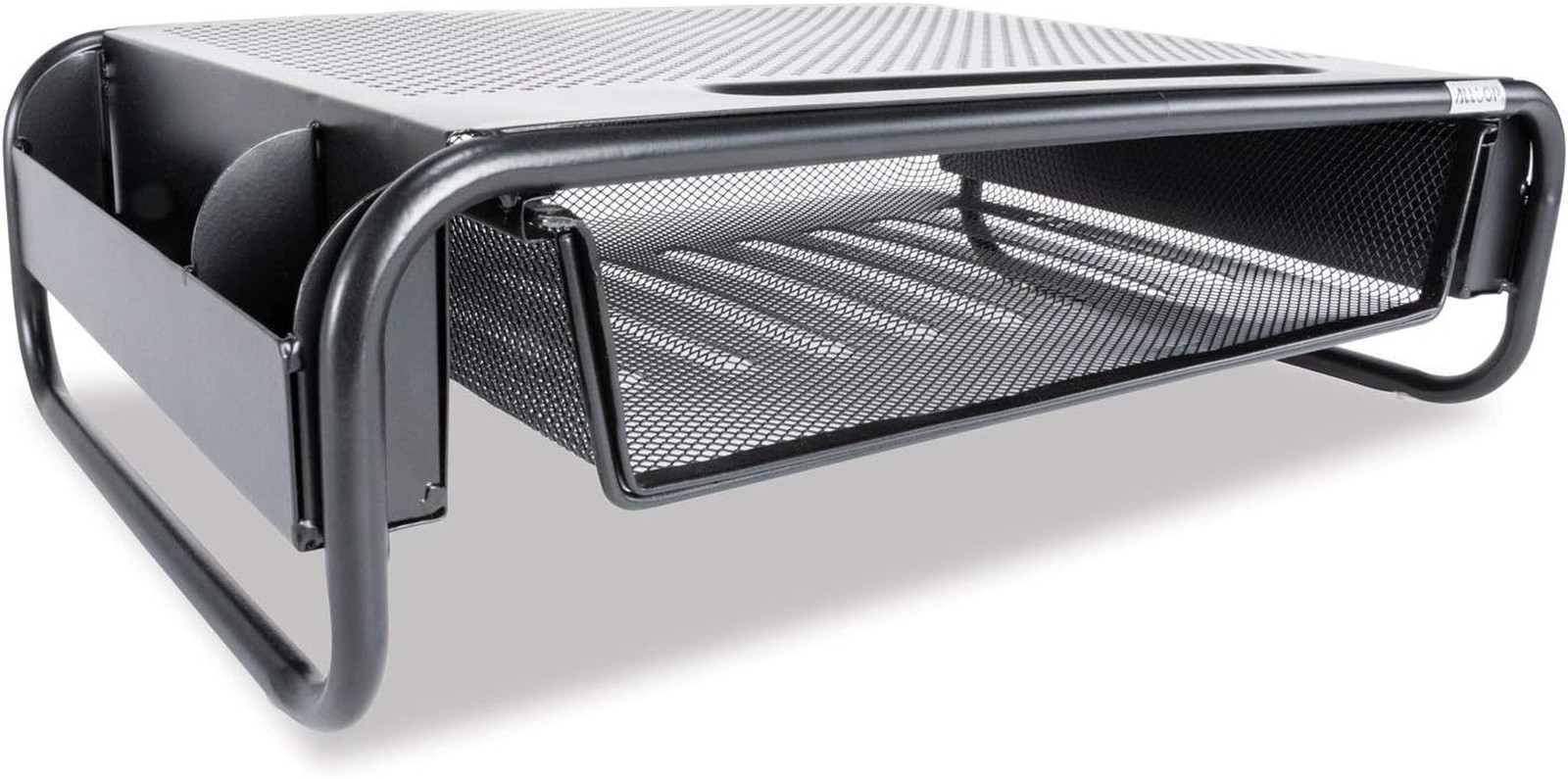 32166 Metal Art Organizer 5 Riser Monitor Stand with Drawer and Side Caddies, Bl