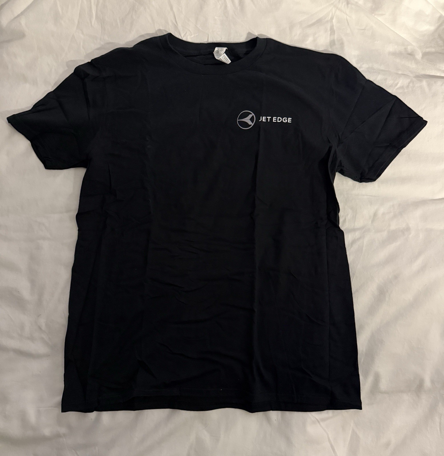 Jet Edge Aviation "Ascend Into Luxury" Black Cotton T-Shirt, Size Large