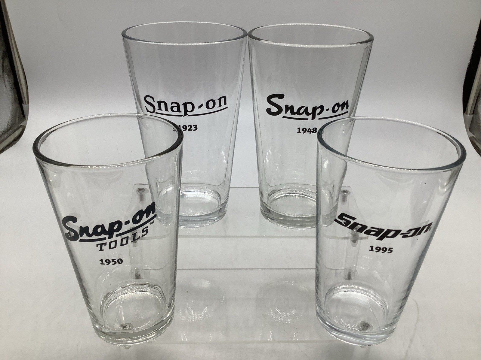 Snap On Tools Set of 4 16oz Pint Beer Glasses Limited Edition