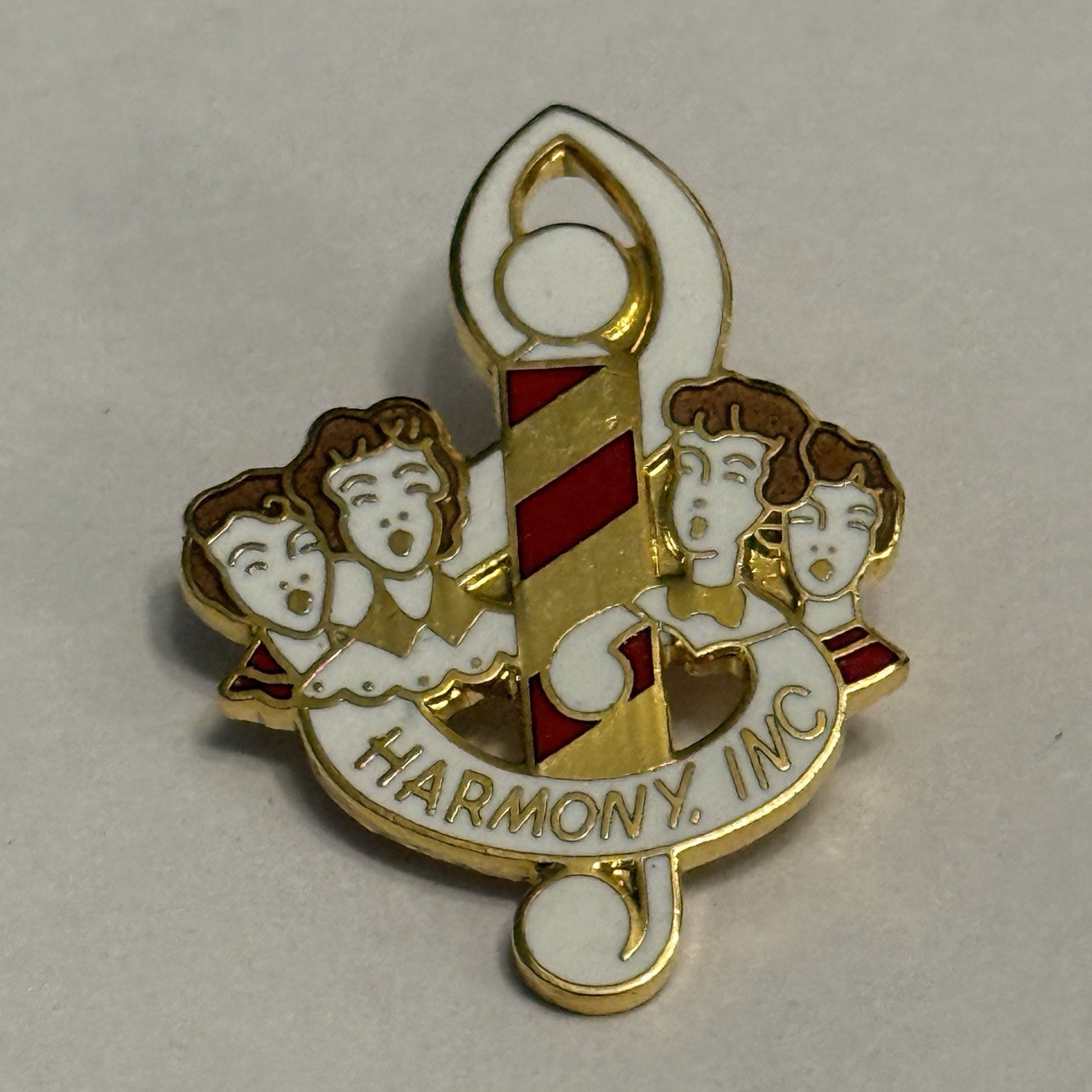 Harmony Inc. Women's Barbershop Quartet Enamel Metal Pin