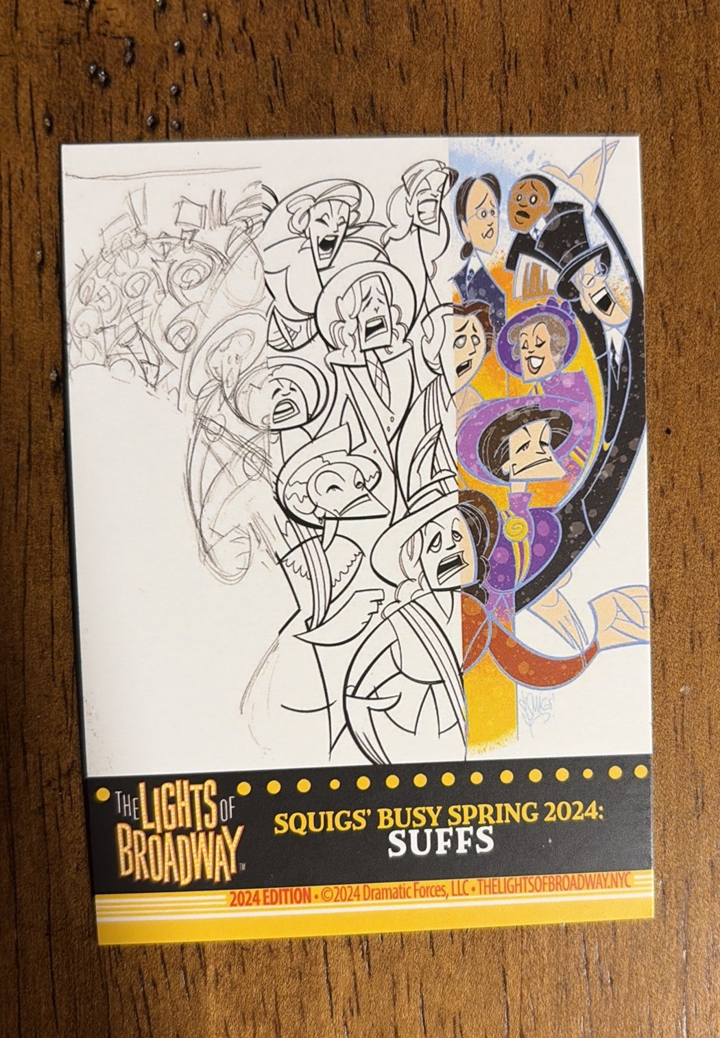 Lights of Broadway Card Squigs Busy Spring 2024 Suffs 2024 Edition 