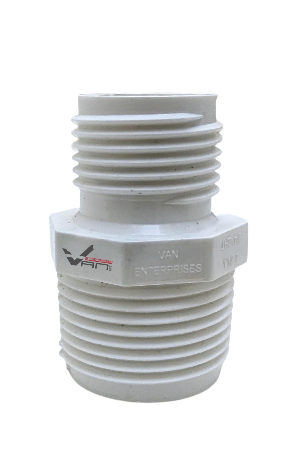 Van Enterprises PVC Garden Hose Adapter (1" NPT x 3/4" GHT) For 1" GHA, Black 