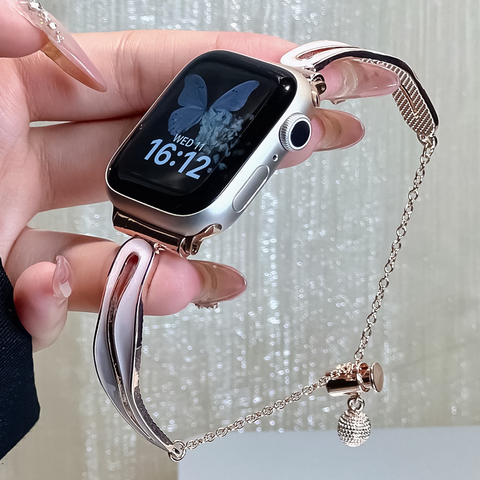 Metal Strap Band Bracelet Chain For Apple Watch Series 11 10 38/40/41/44/45/49mm